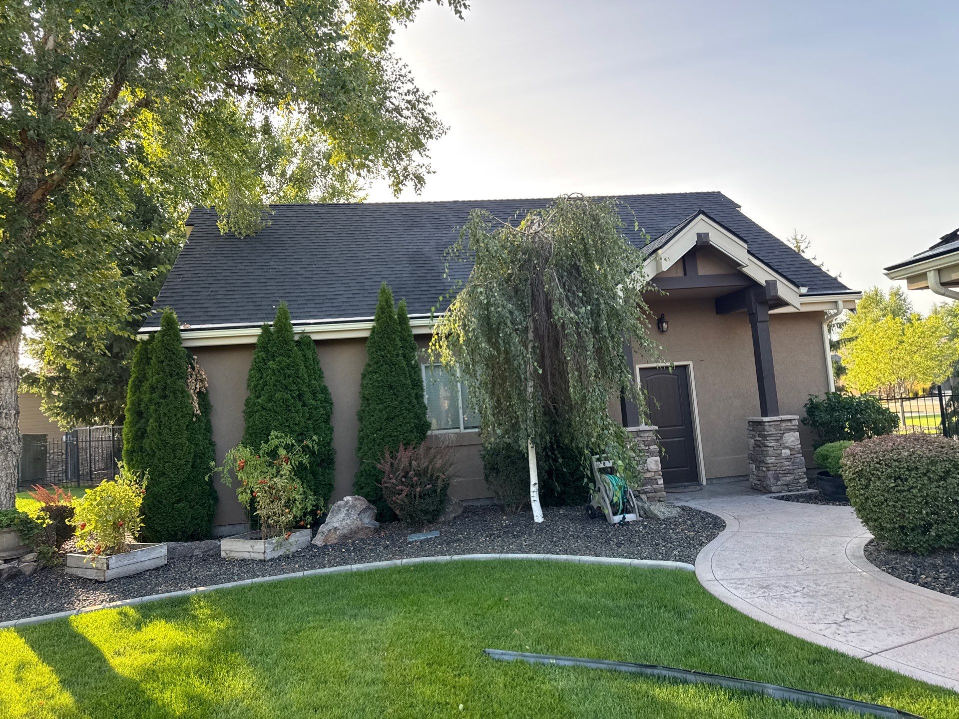 Middleton Residential Roof Replacement with Dark Grey Architectural Shingles by Olive Roofing