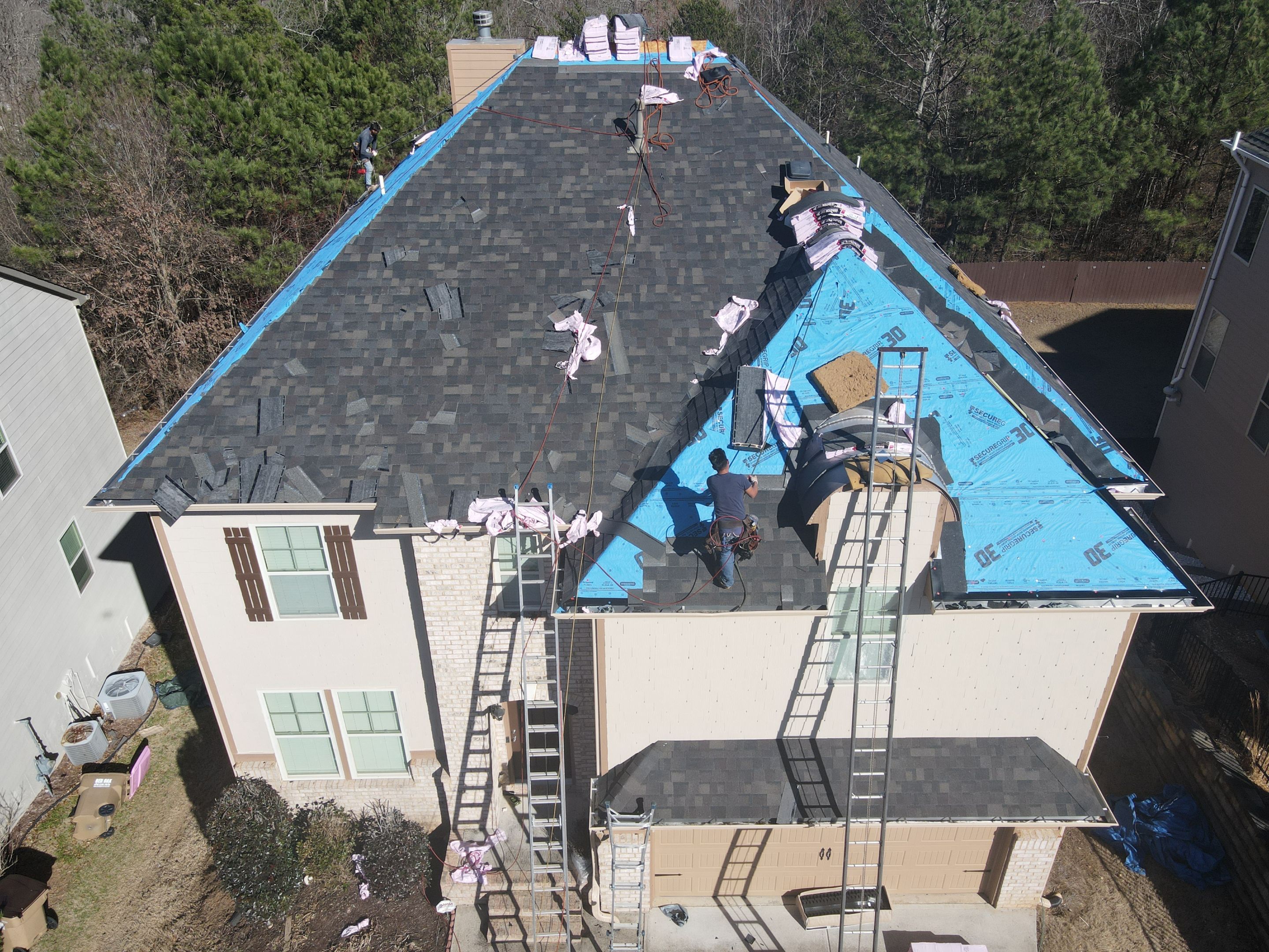 Residential Roofing Installation using Owens Corning by Inspector Roofing and Restoration