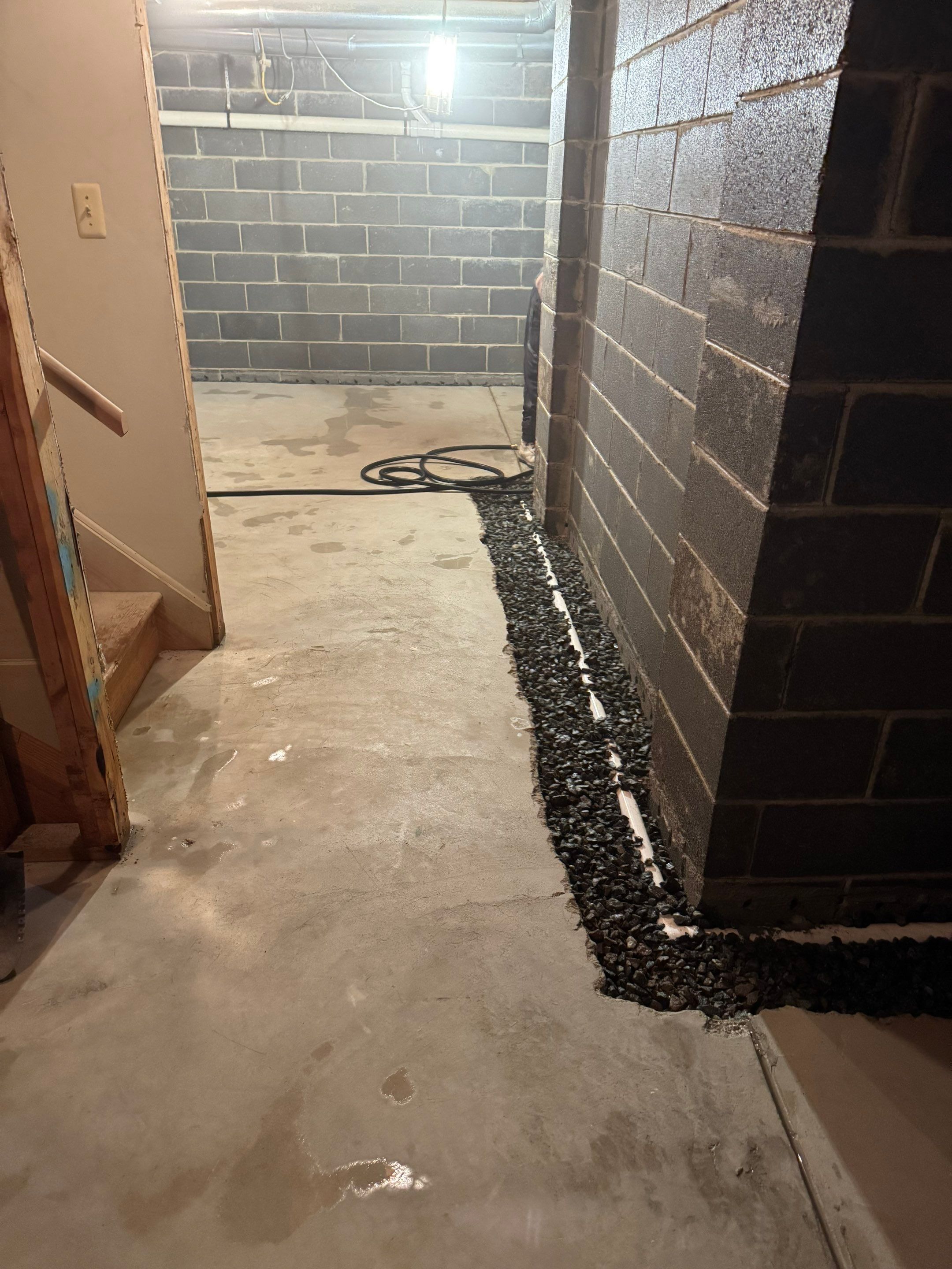 Interior French Drain West Orange, New Jersey by Pure Service Pro, LLC 