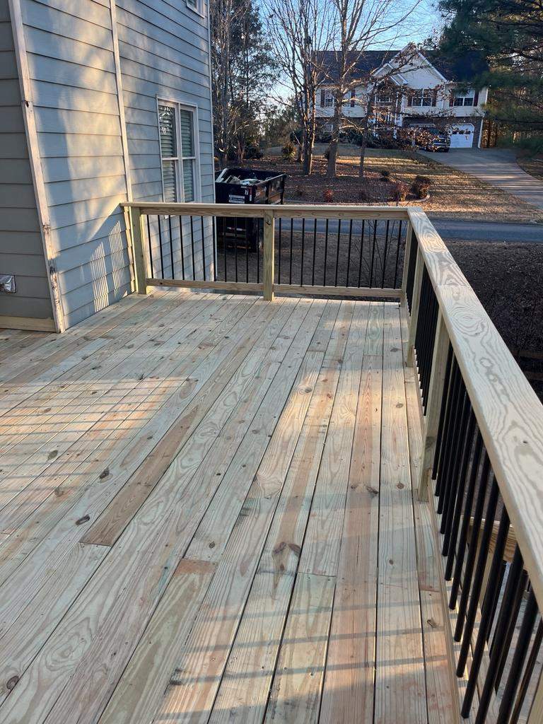 Deck Build using Pressure Treated Pine in Canton, GA by Nelson Exteriors