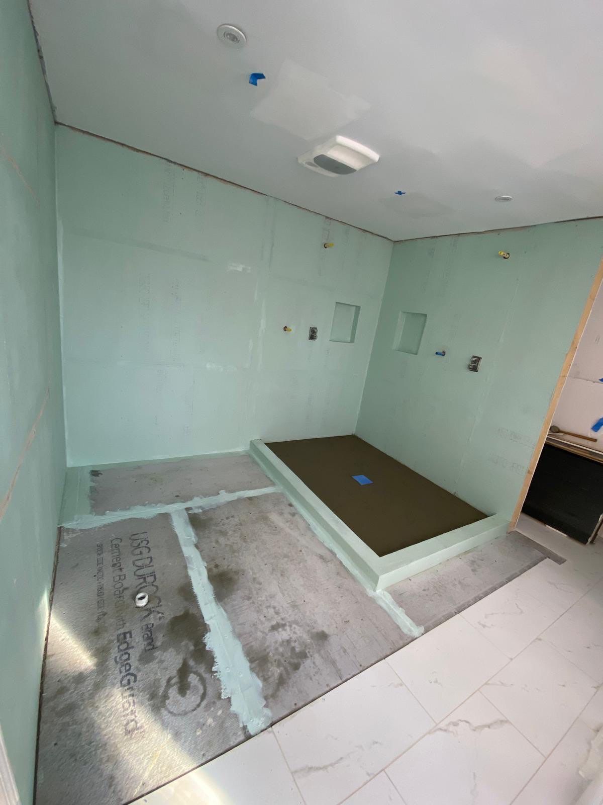 Shower renovation by Prudencio