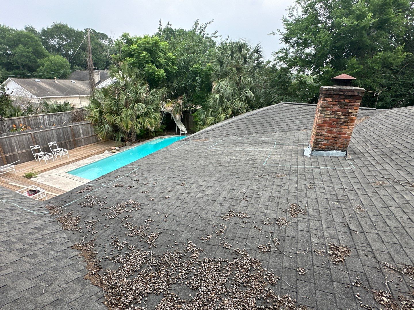 Hail Damage using Owen's Corning Duration (Lifetime) Shingles by Roof Repair Company