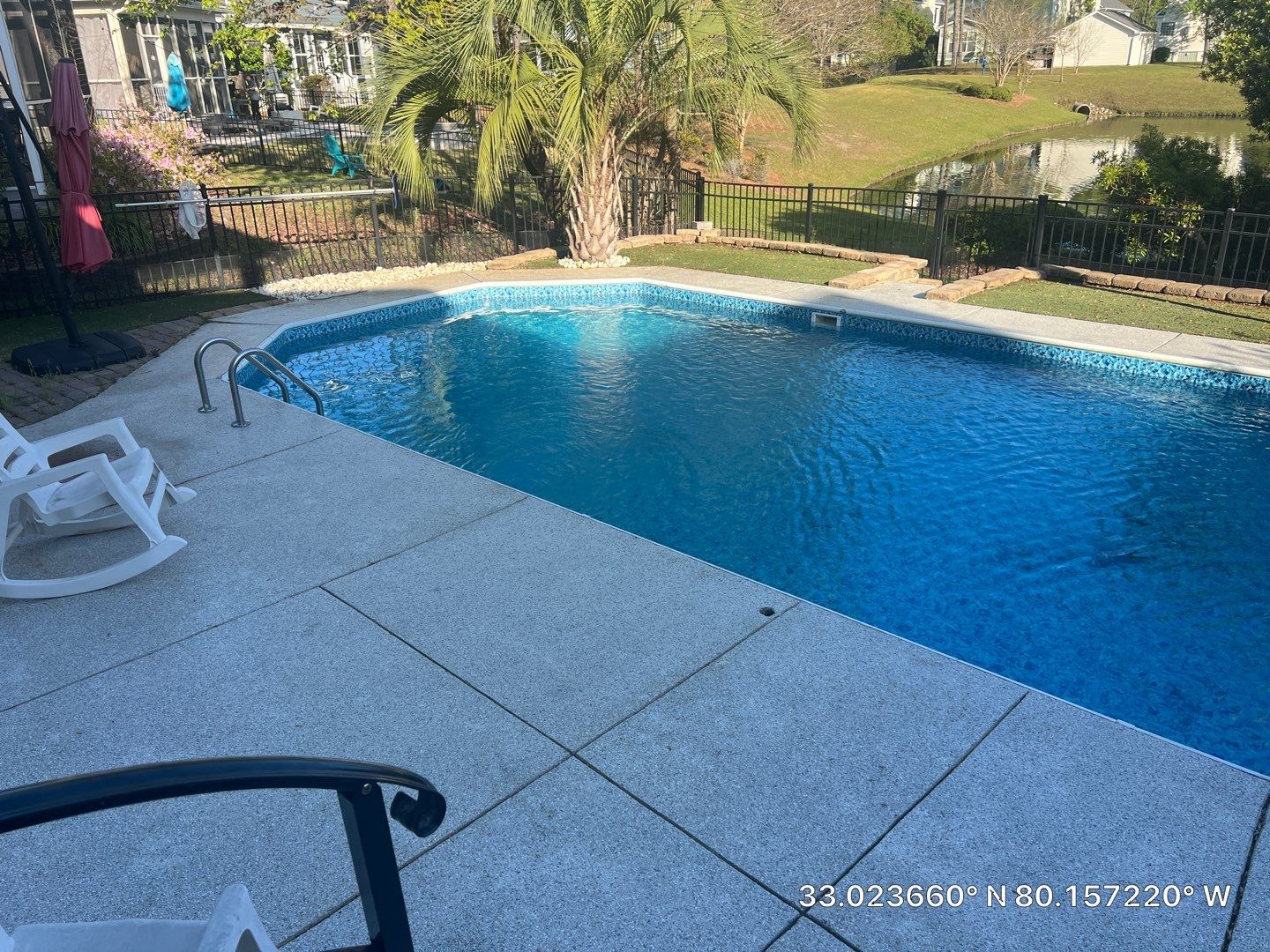 Pool Deck using AcryFin by DuraSeal