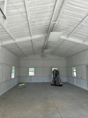 2" close cell foam on this new shop Sanger Tx 