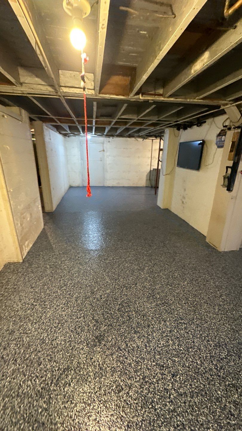 Gravel Basement Project in Leechburg by Floors in a Day, Inc