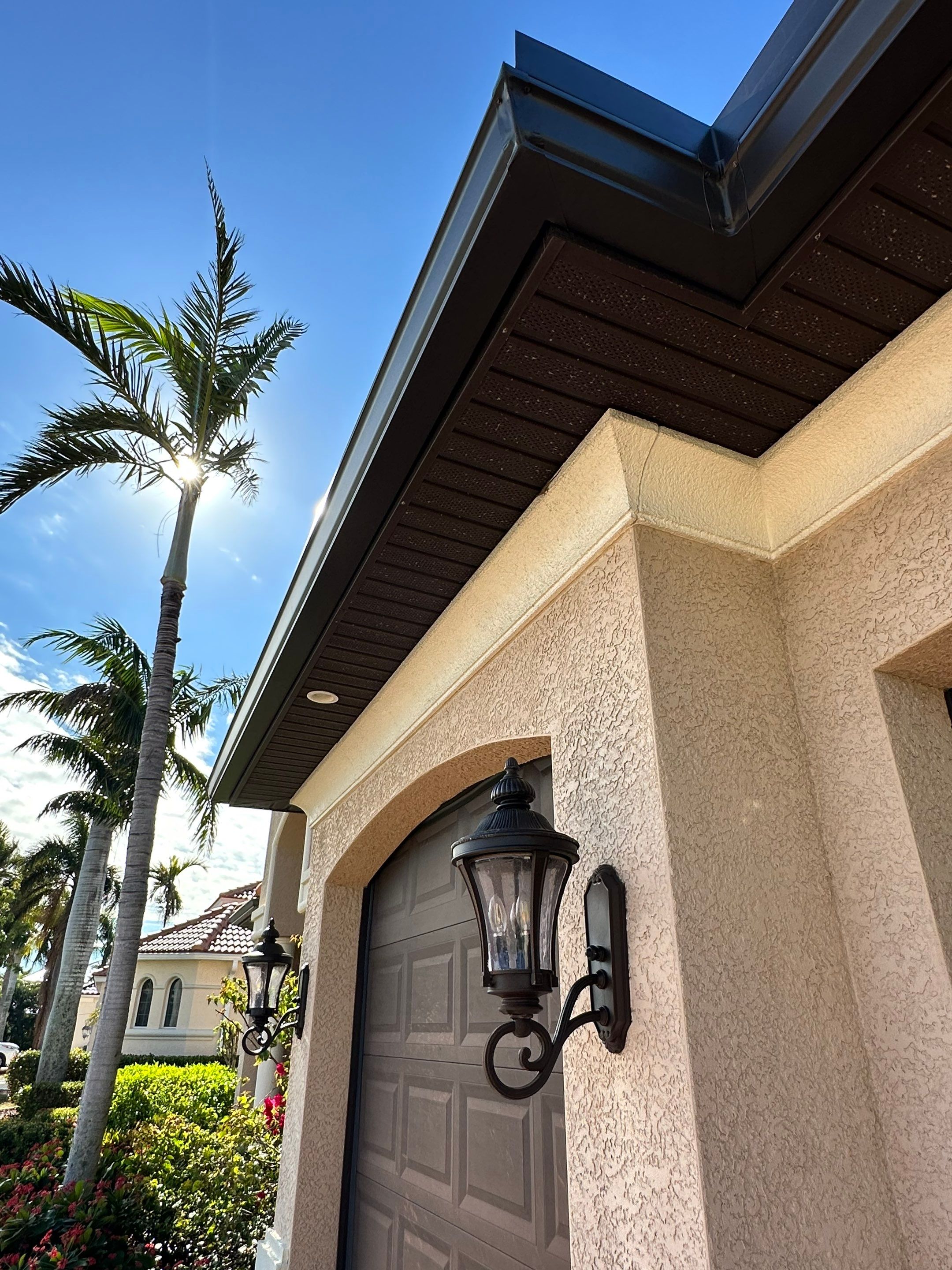 Bronze Downspout Installation in Cape Coral FL by Gutter Professors