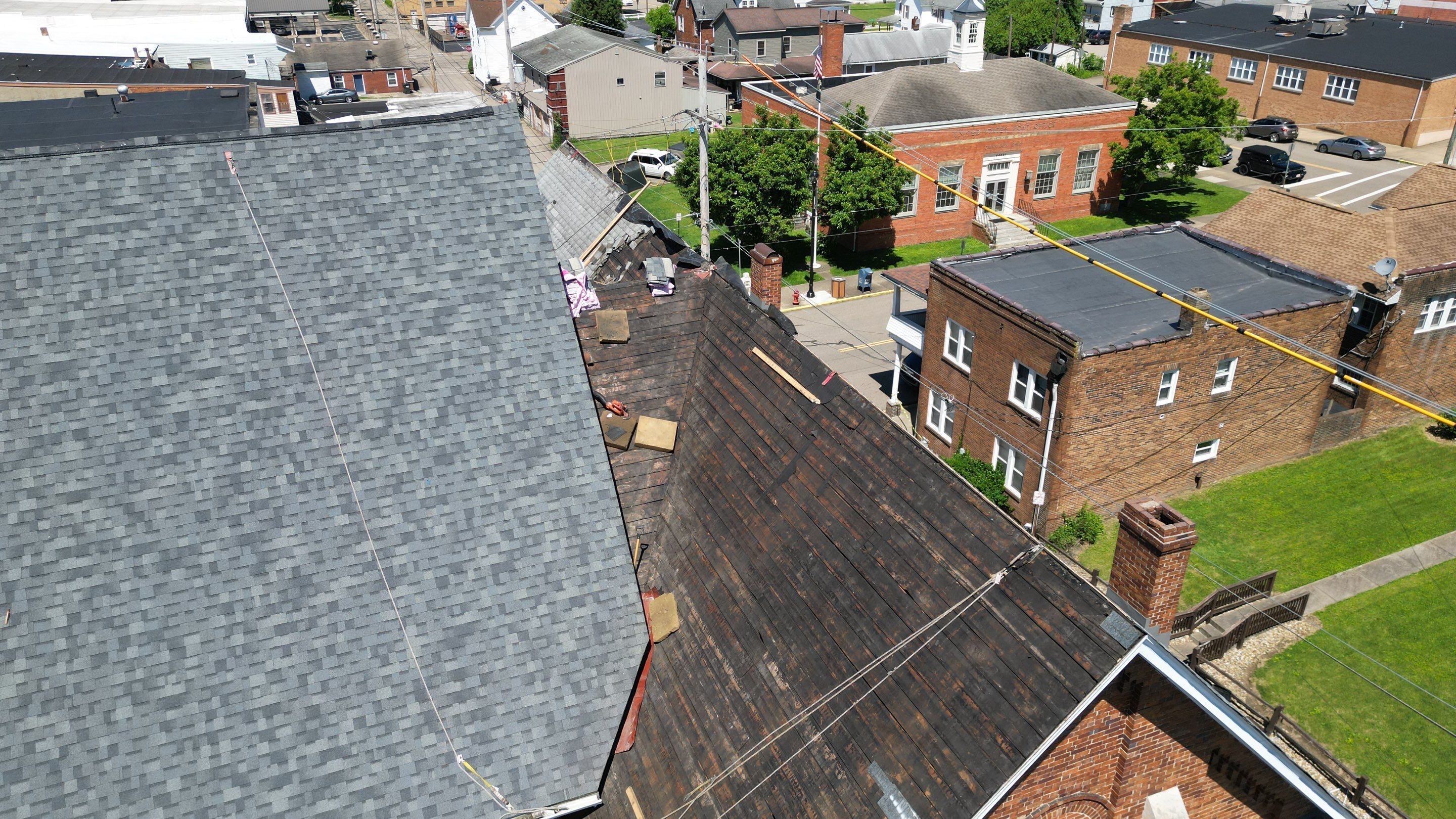 Commercial Roofing Installation using Duration Series Shingles - Estate Gray by RoofX 
