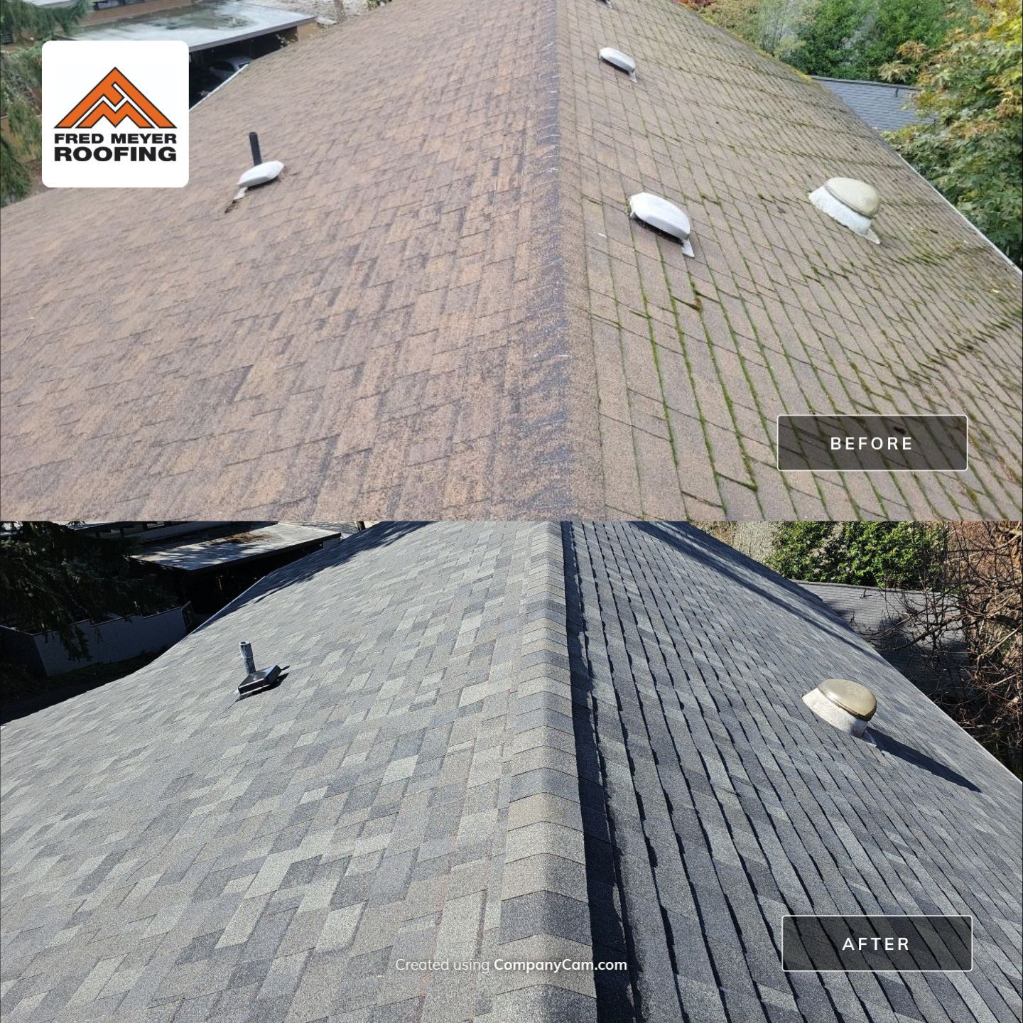 Roofing Project in Burien by Fred Meyer Roofing