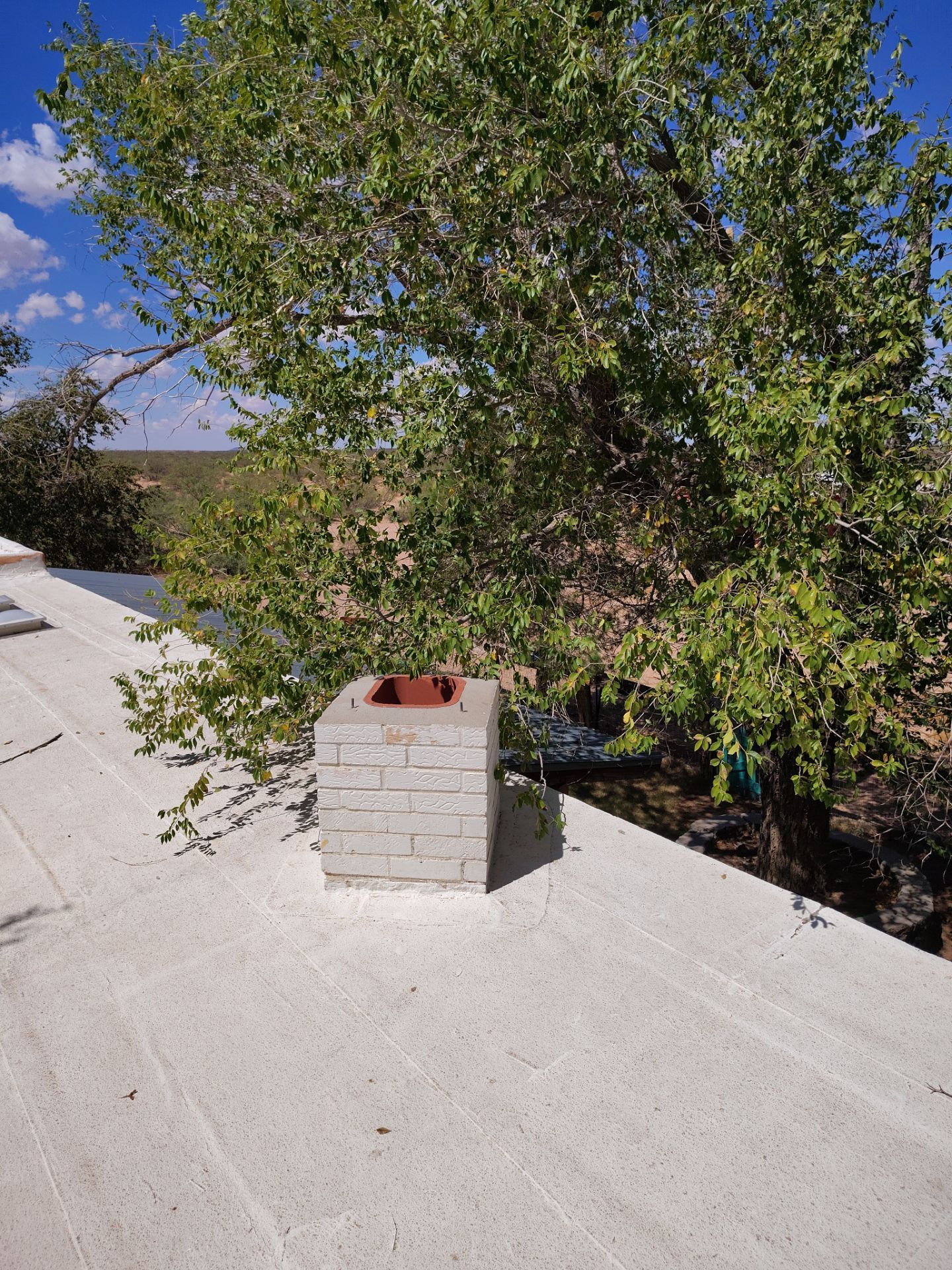 Residential roof application by SPF Services 