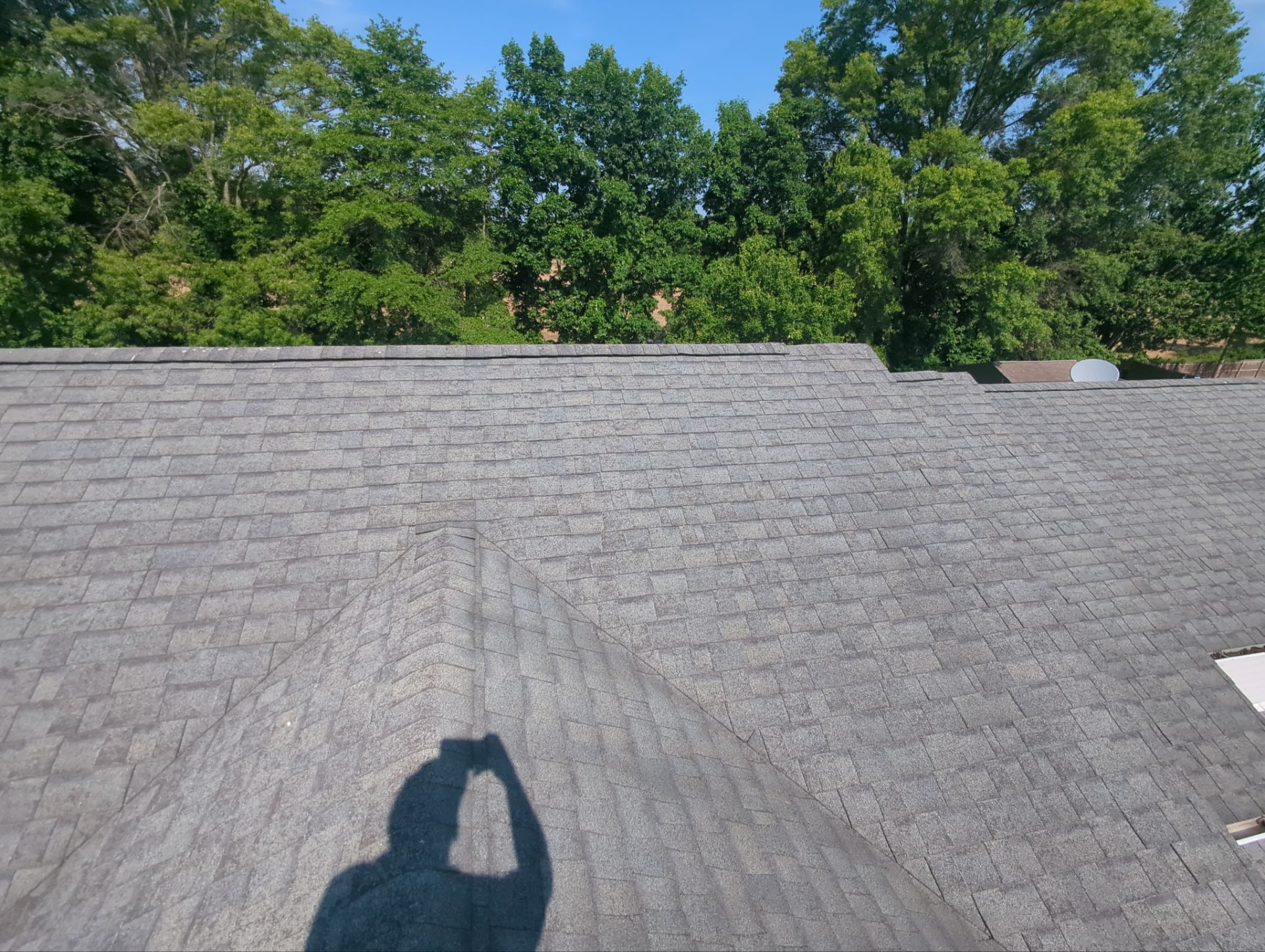 GAF Timberline HDZ Pewter Shingle Roof Replacement in Mt Orab by Empire Contractors