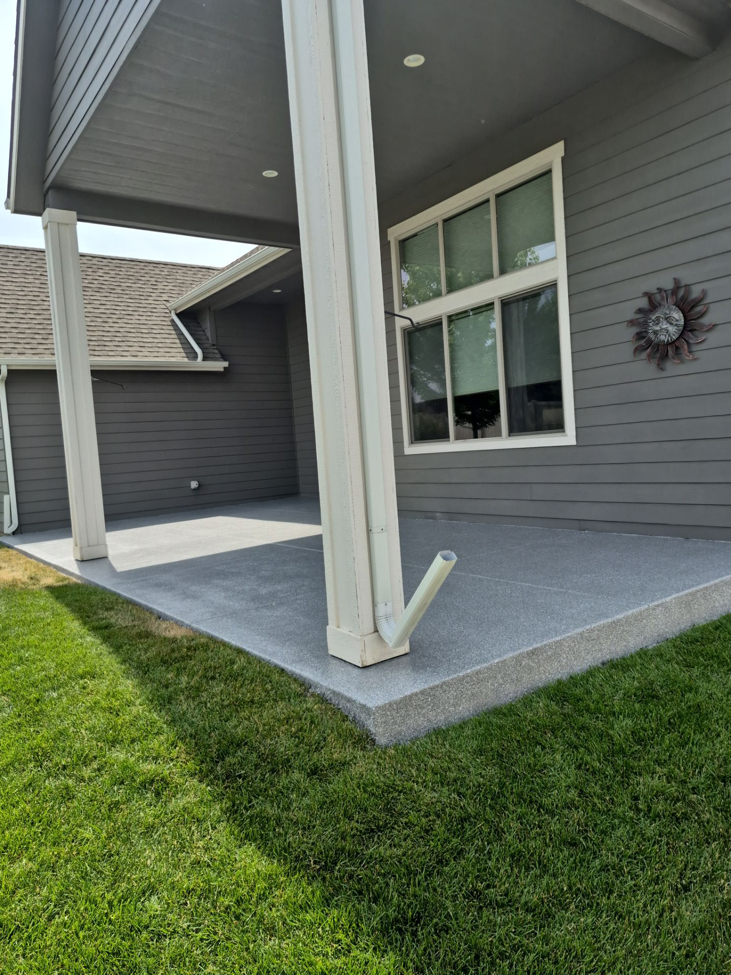 Patio Transformation using Turquoise Hybrid by Croc Coatings, LLC