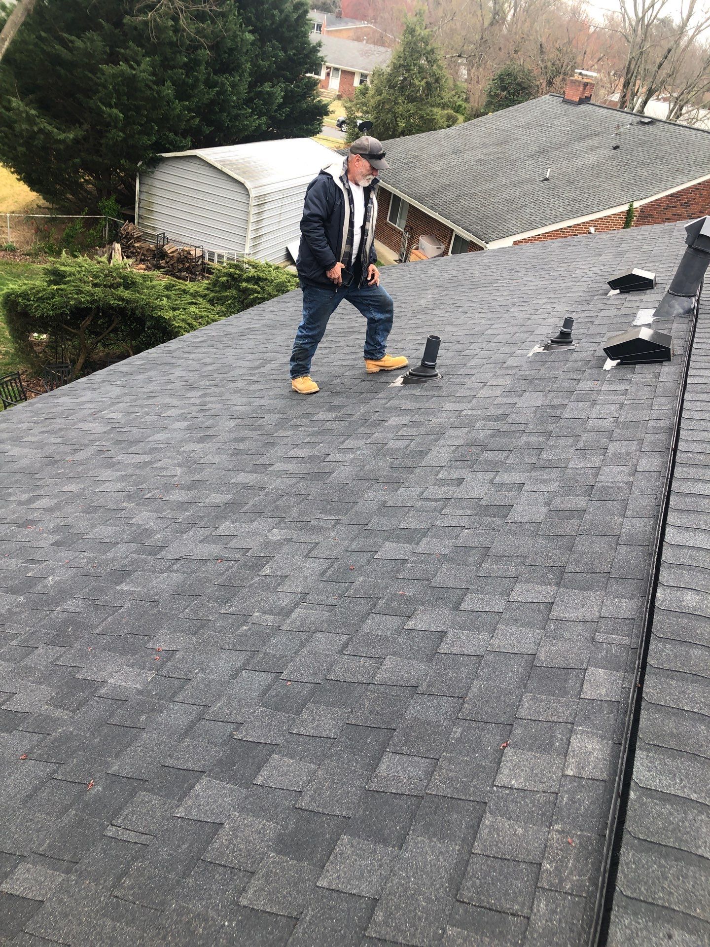Alexandria CertainTeed Landmark Pro Roof in Max Def Charcoal Black by RM Banning, Inc.