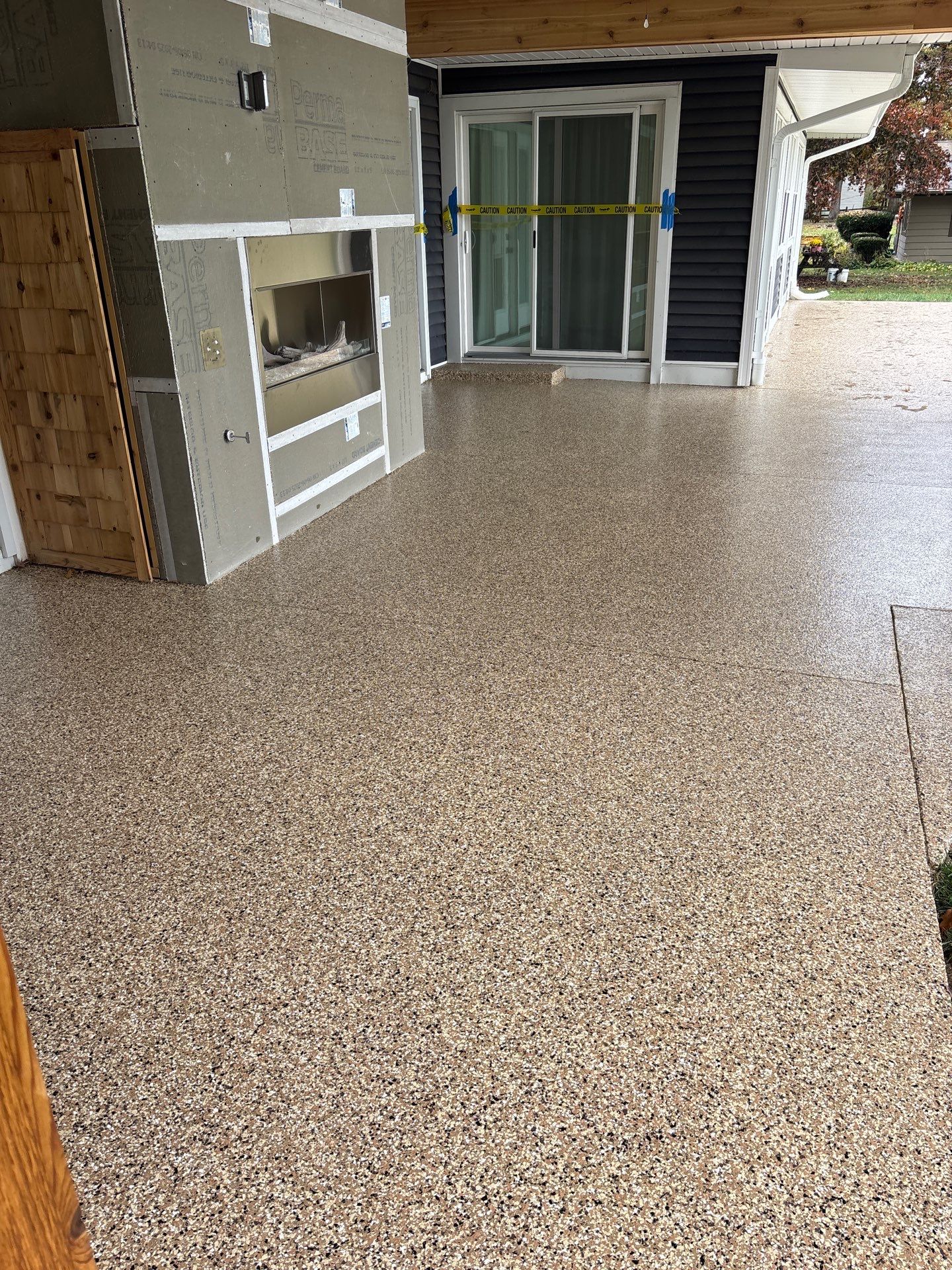 Outdoor Patio by Freedom Concrete Coatings. 
