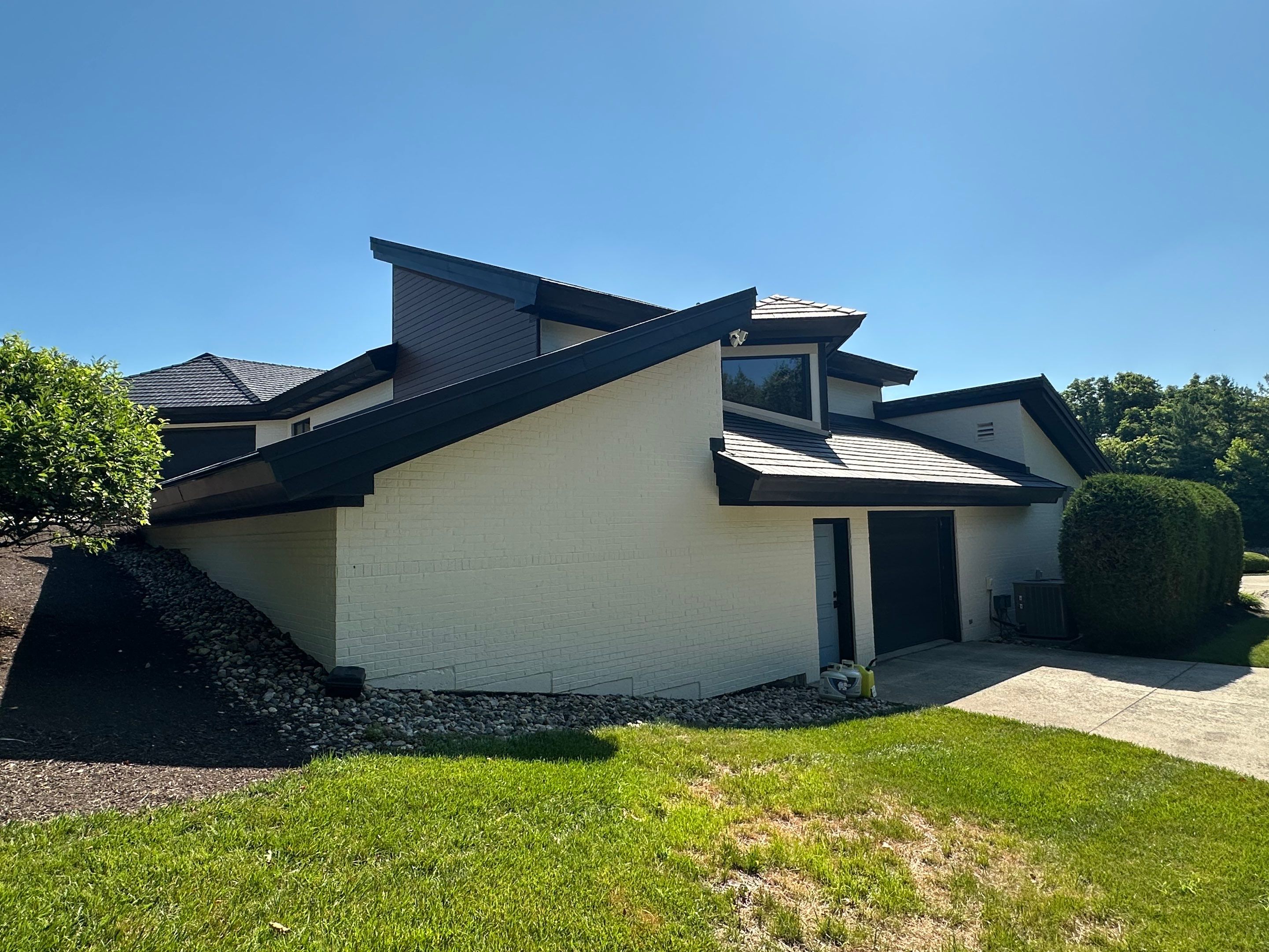 Black Frost Metal Shake Roof & Modern Exterior Renovation – Fort Wayne, IN by 4Ever Metal Roofing