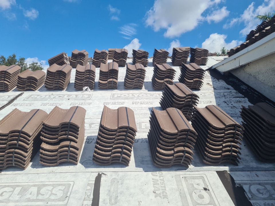 Residential Roofing Installation using Eagle Roofing Tile by BLUES BROTHERS ROOFING