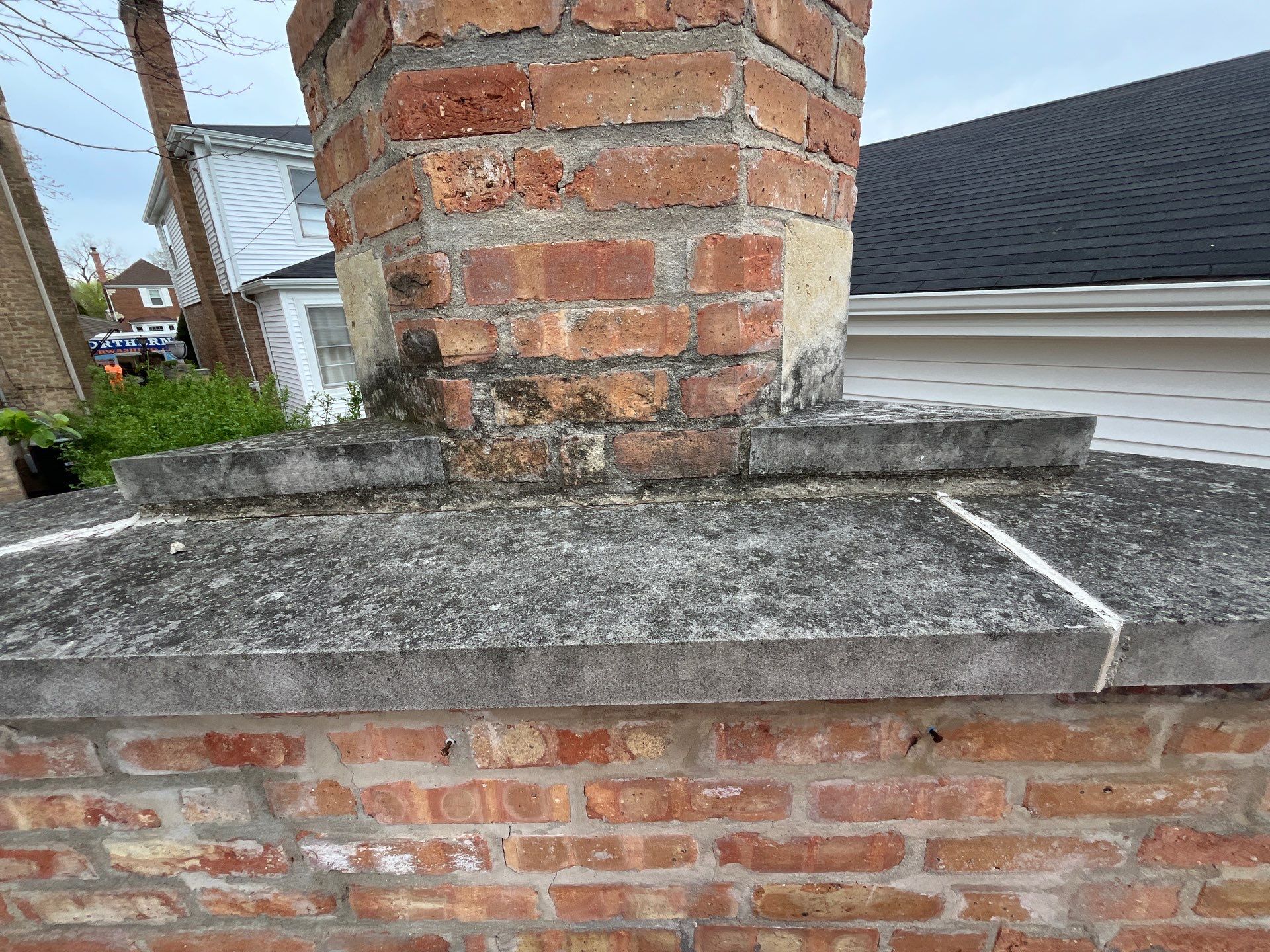 Brick repair, CSS, and stone cleaning by Northern Power Washing LLC.