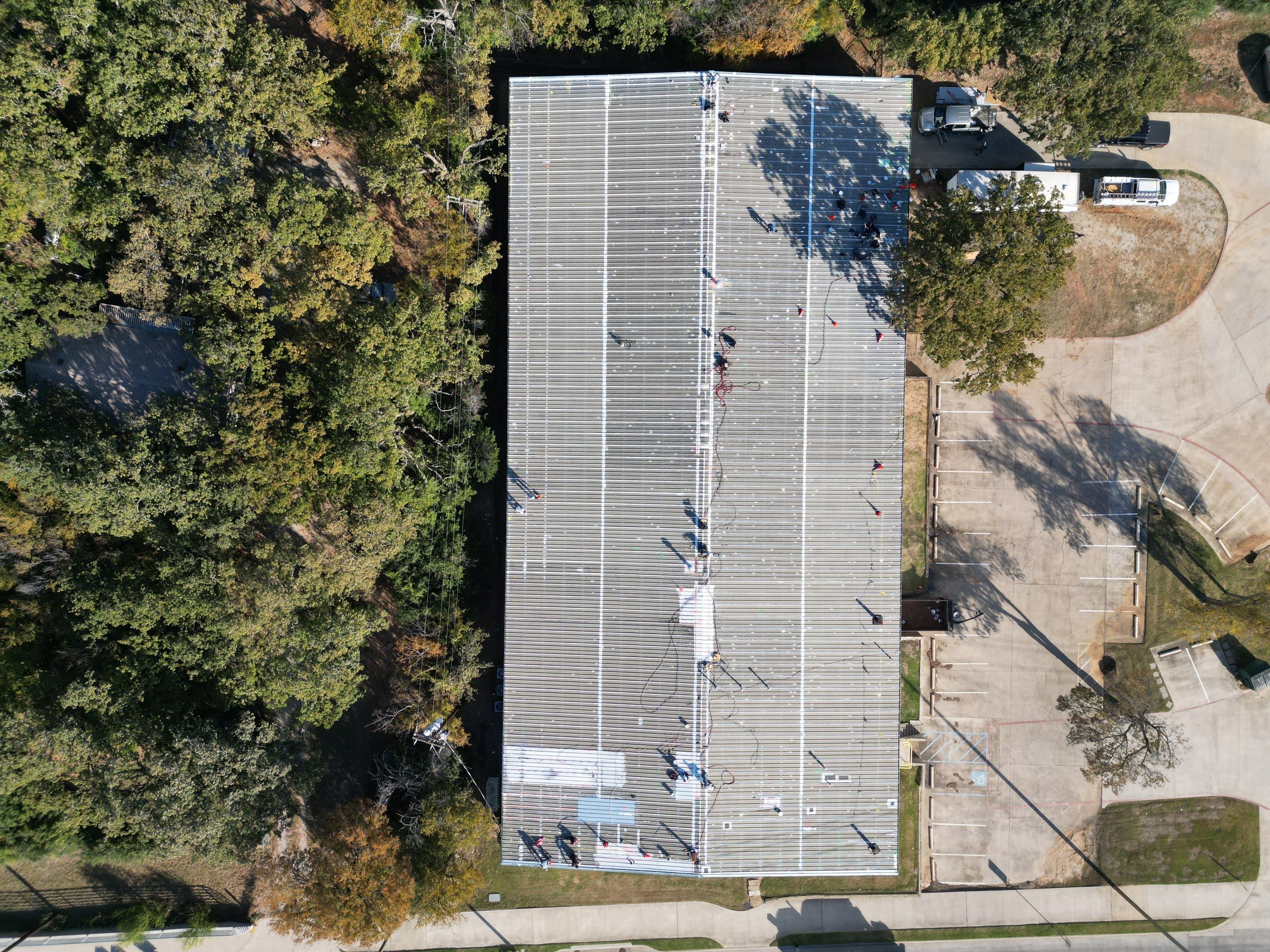 Silicone Coating Metal Rehab by First Out Roofing