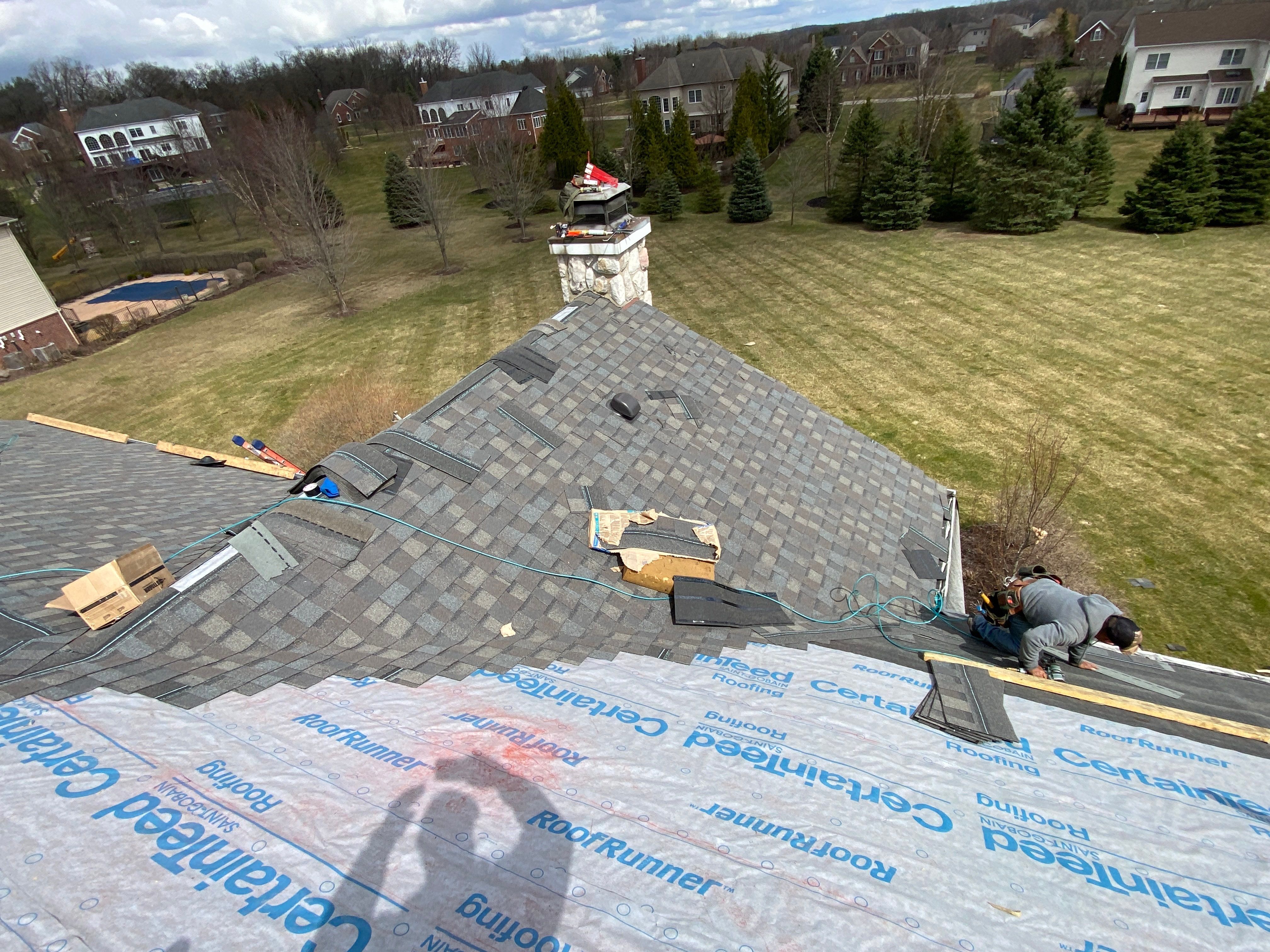 Roof Replacement using CertainTeed Landmark by 180 Contractors