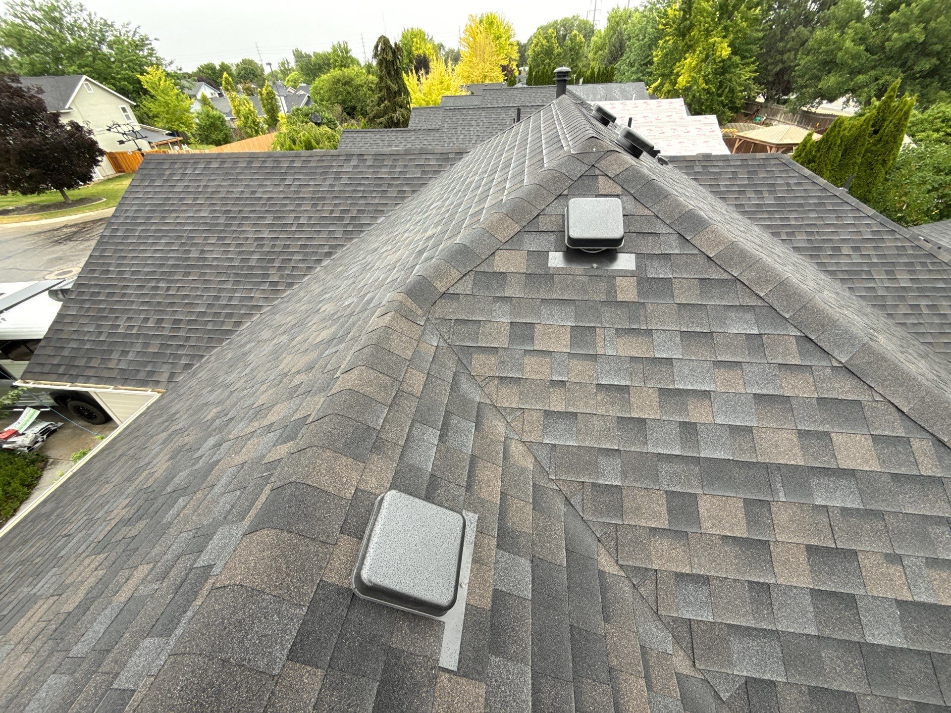 Architectural Shingle Roof Replacement and New Ventilation in Boise by Olive Roofing