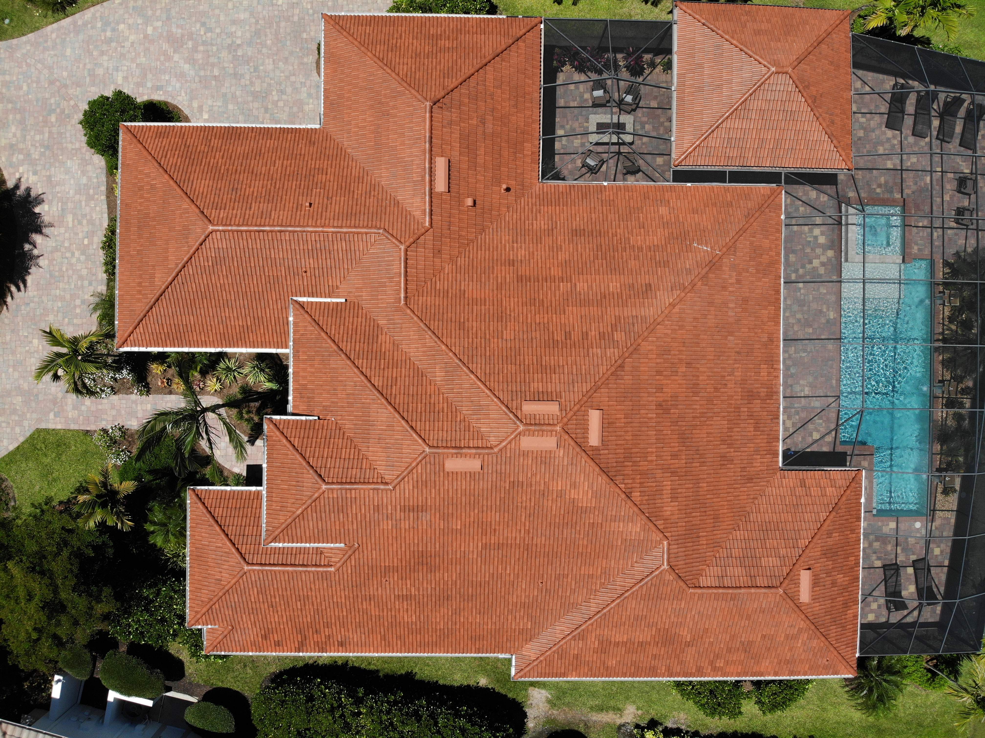 Residential Roofing Installation using Composite Spanish Tile by International Roofing