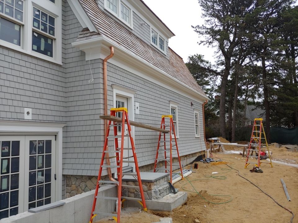 Gutter Installation using 4x6 Fiberglass Gutter in Chatham, MA by Gutter Pro Enterprises