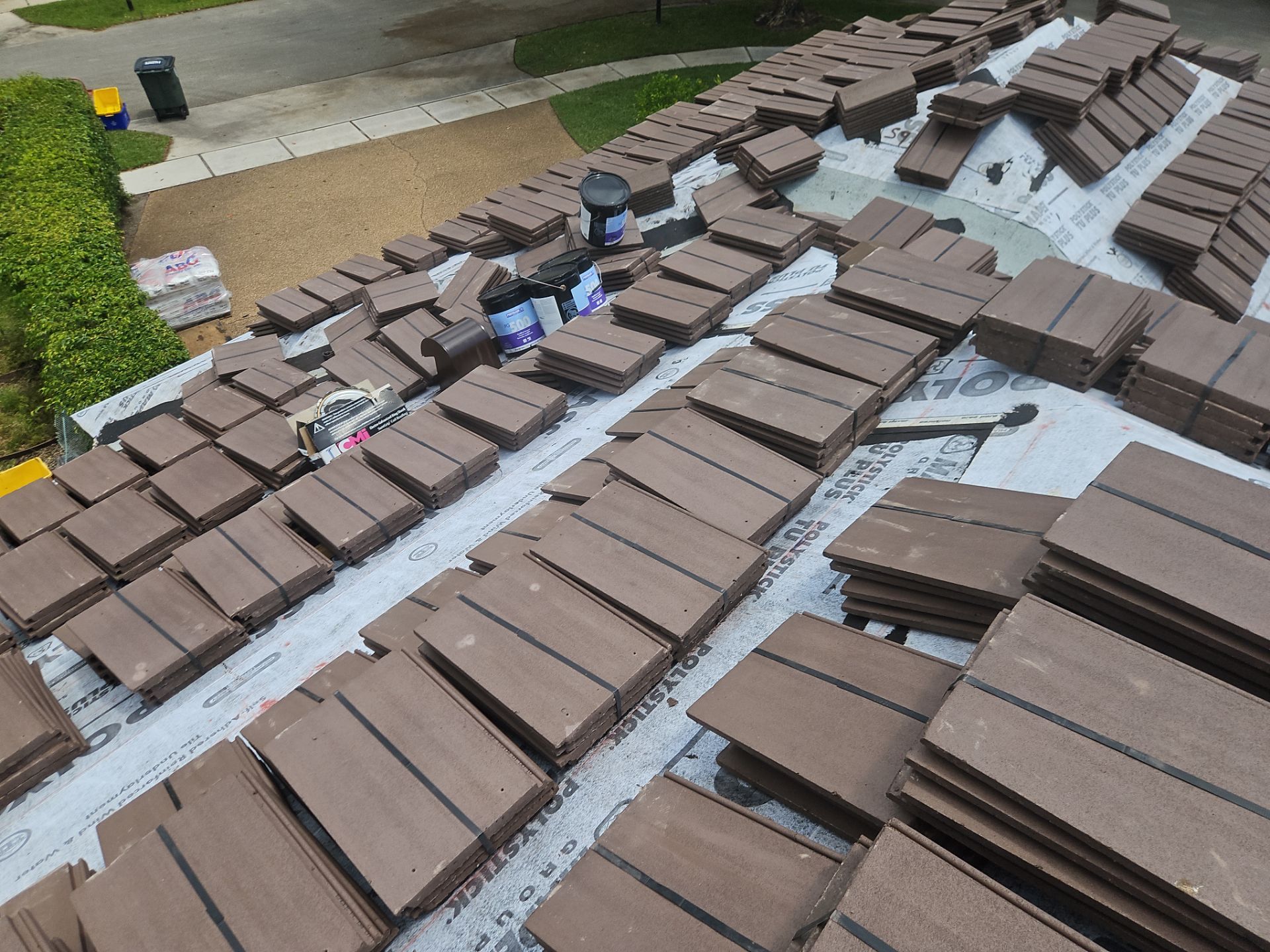Residential Roofing Installation using Eagle Roofing Tile by BLUES BROTHERS ROOFING