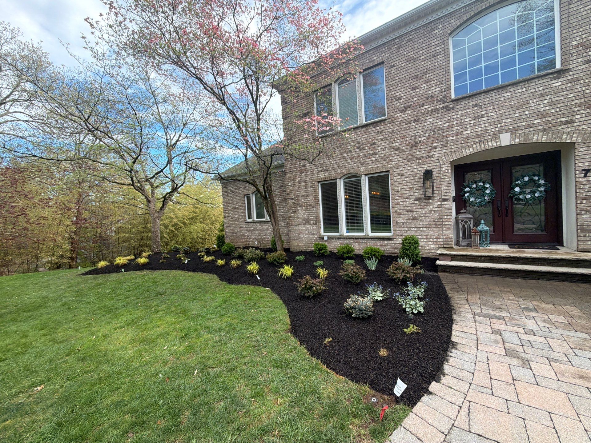 Landscape Renovation Front Planting and Lighting by K Macken Landscaping LLC