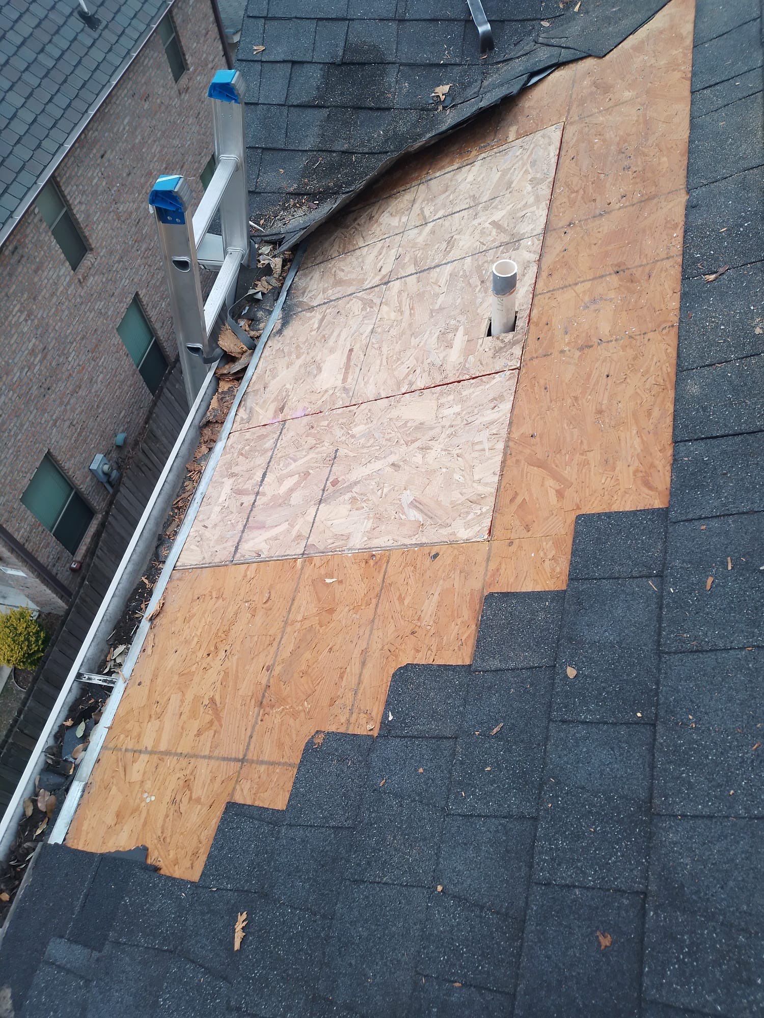 Hail Damage using Owen's Corning Duration (Lifetime) Shingles by Roof Repair Company