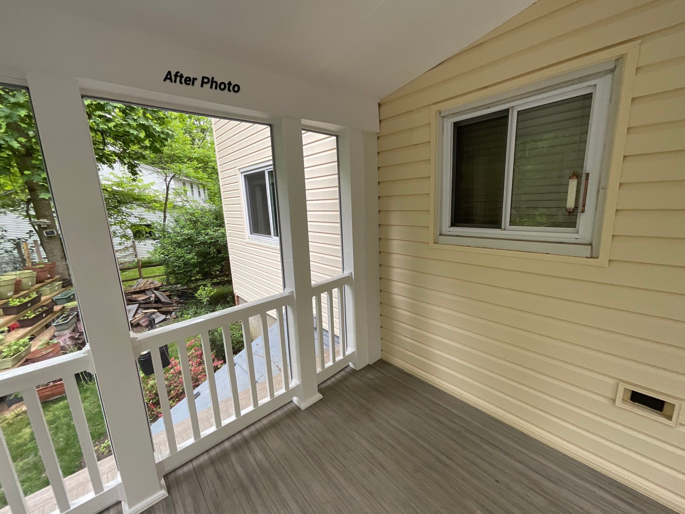 New Screen in cover porch  by Alpha Design Services