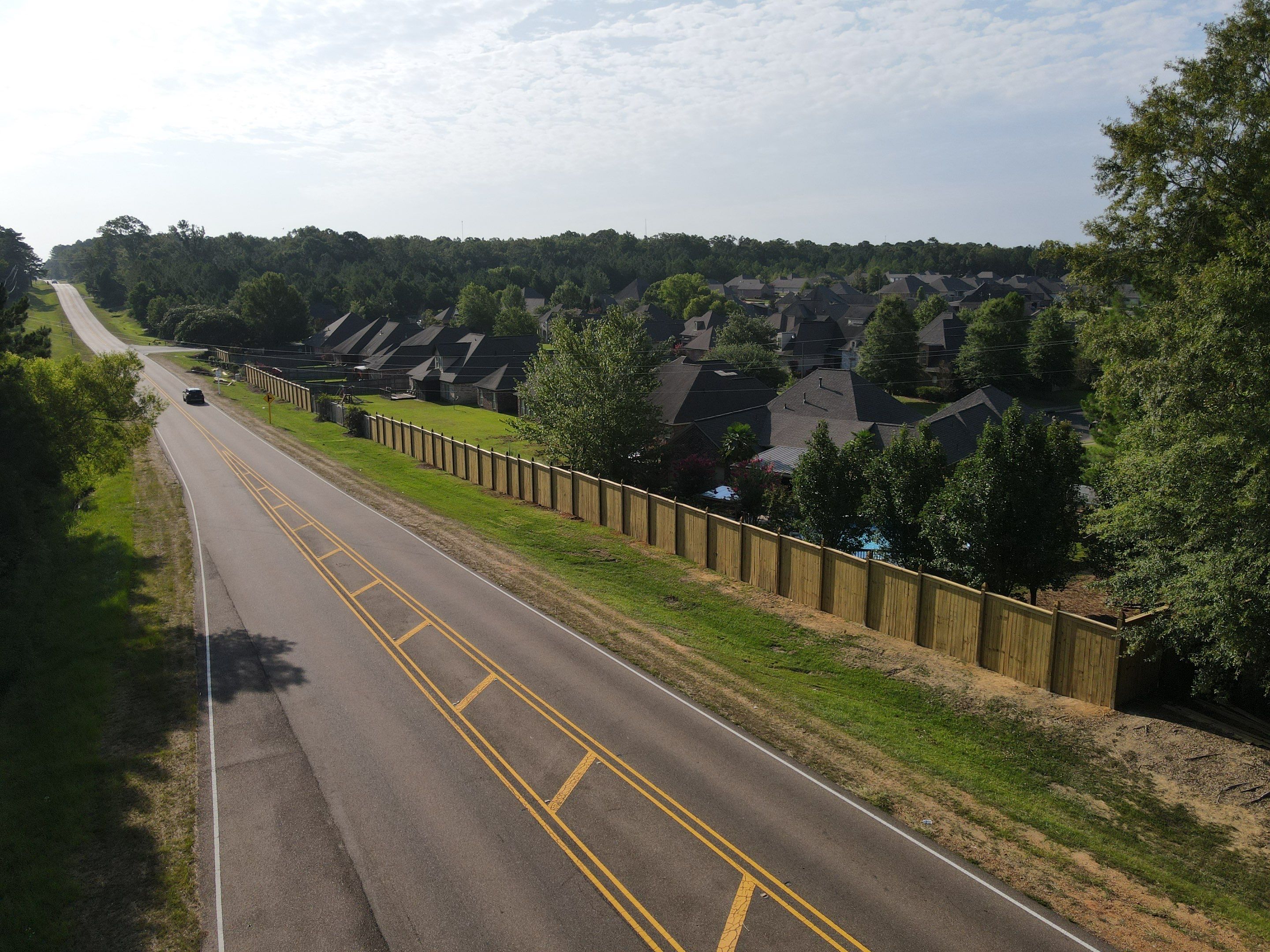 8ft Treated Pine Good Neighbor Fence by Roberson Construction LLC