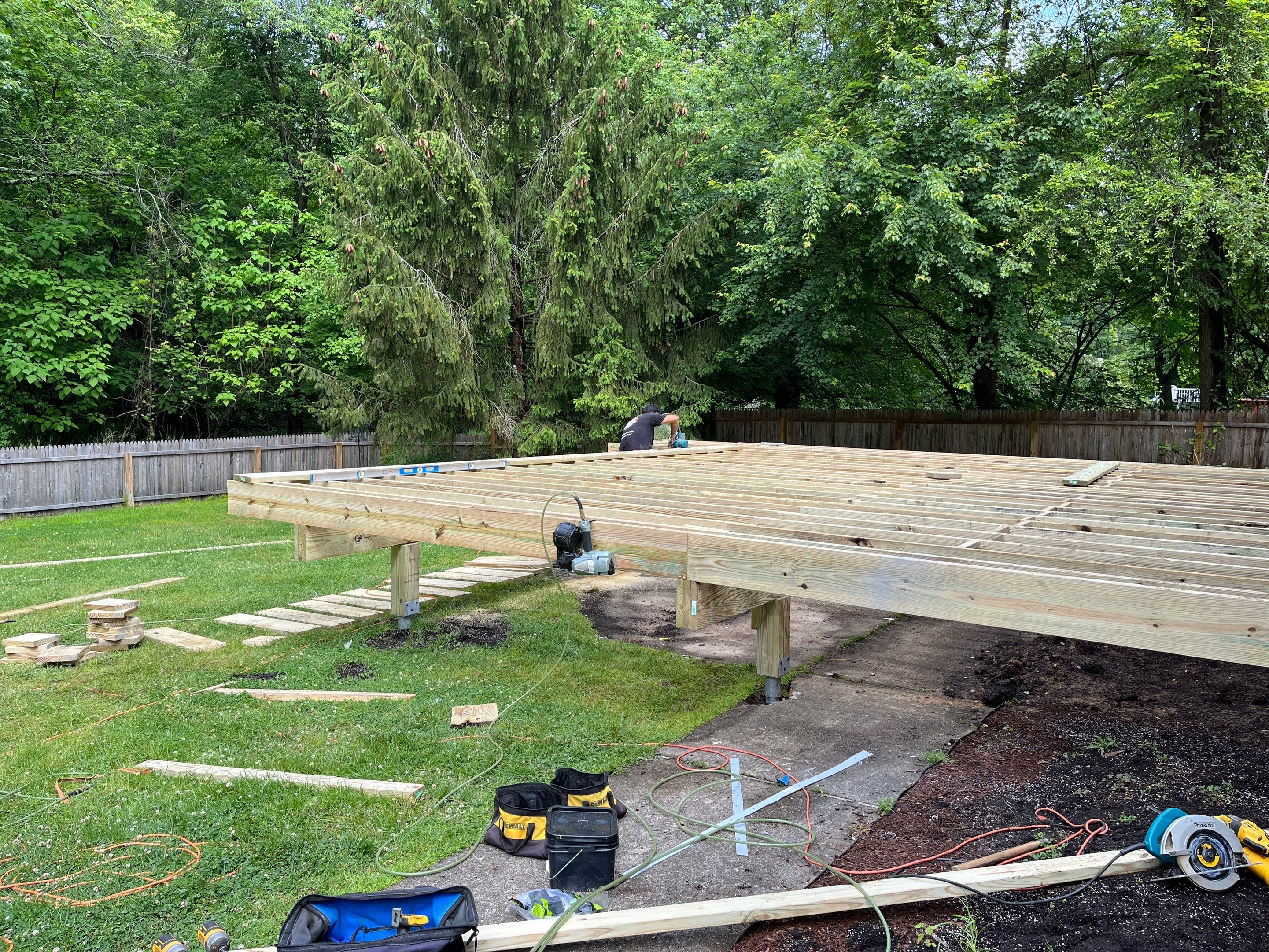 New Deck in Robinsville by deck guardian