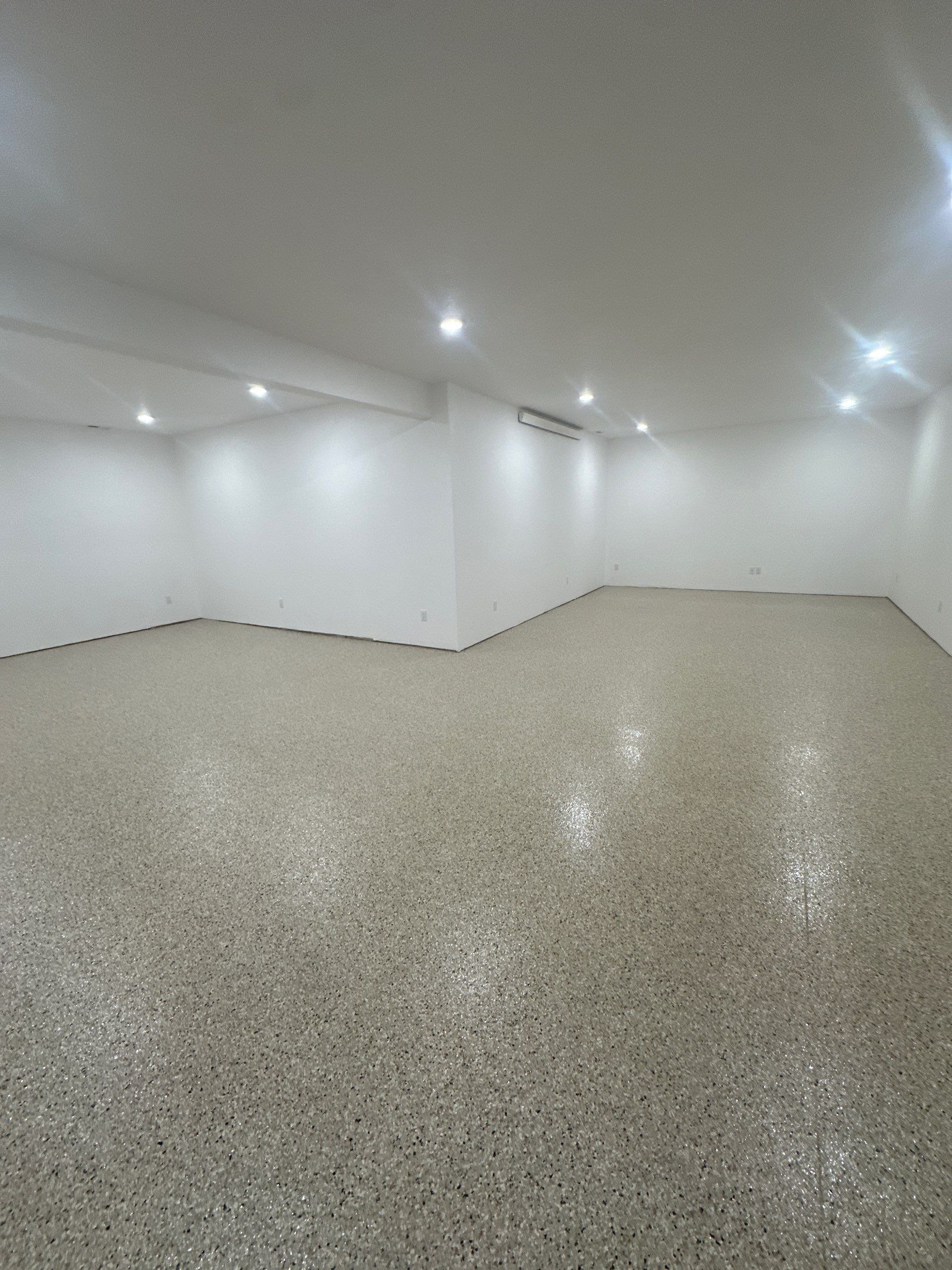 Barndominium Flake Coating and Concrete Floor Finishing in Greenfield by Revival Concrete Coatings