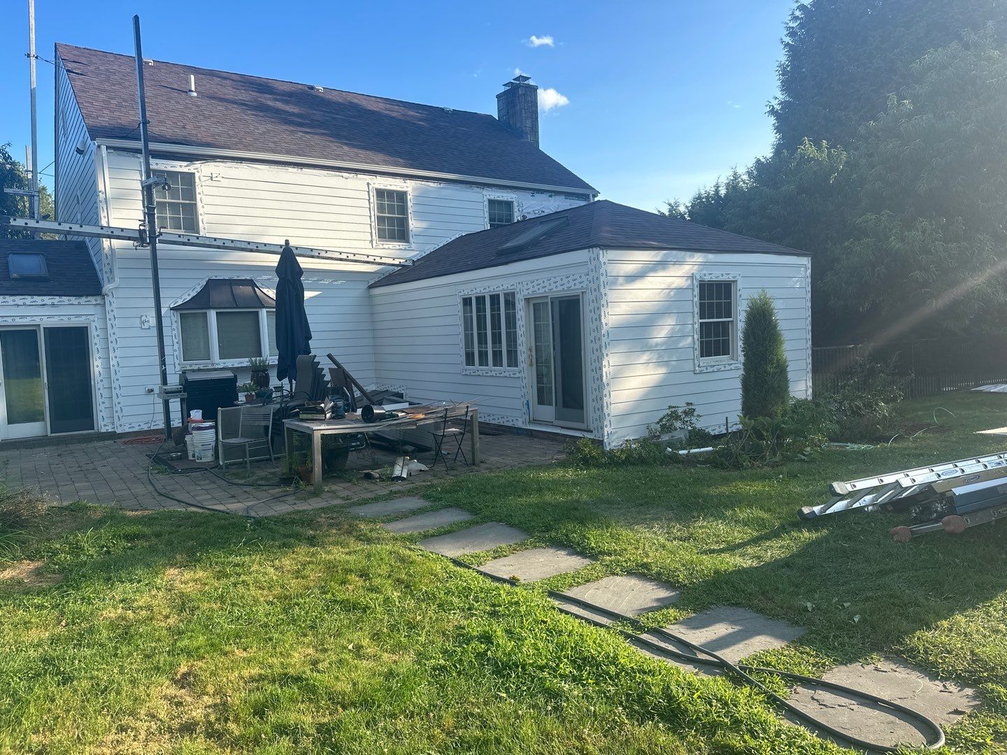 Siding Installation using Hardie Plank Artic white by A Plus Exterior