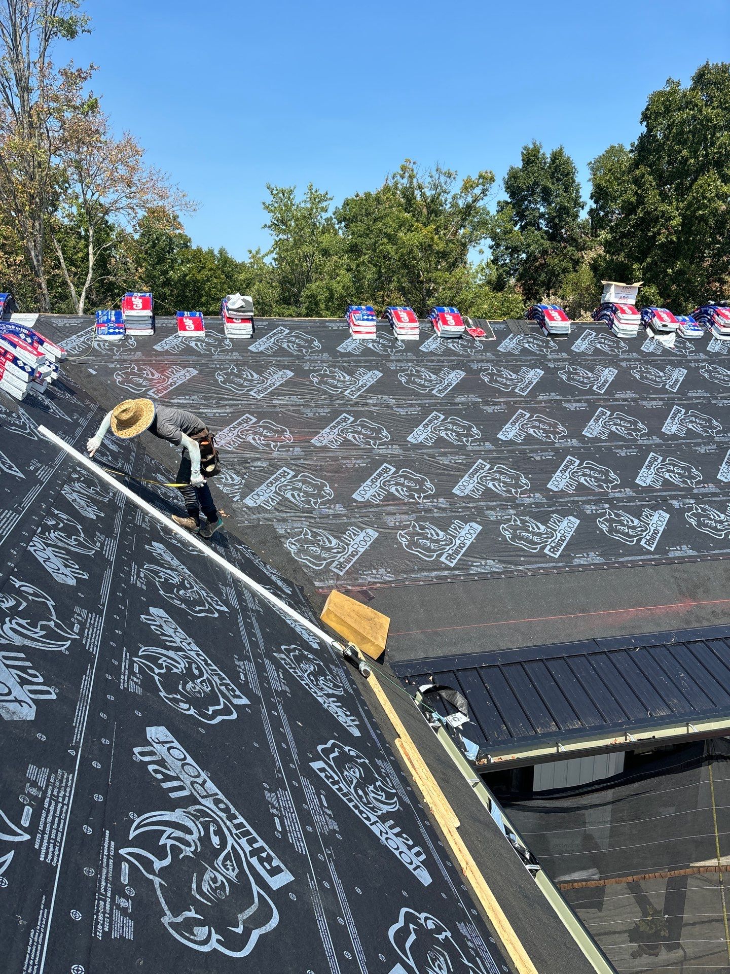 Residential Roofing Installation using GAF Timberline HDZ Charcoal by Rainstoppers Roofing