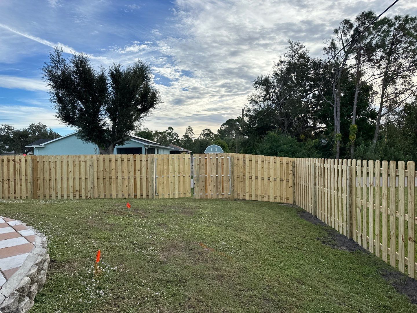 Wood Fence Installation using Wood Pressure Treated Fence  by Asap fence and gates, LLC
