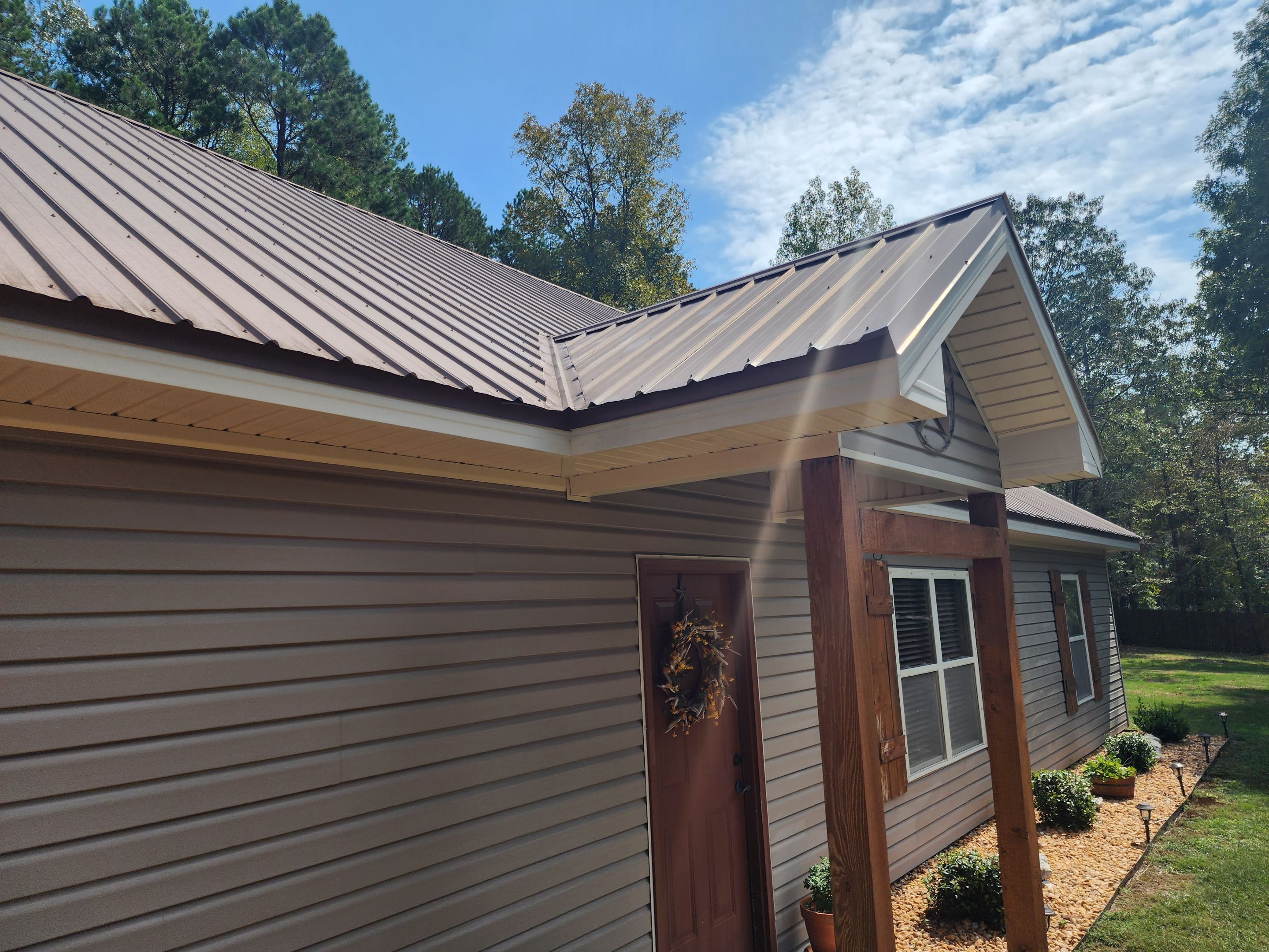 Residential Metal Roof Replacement using Reed's Metals: 26 GA. Standing Seam: Charcoal Grey by Hostetler Roofing