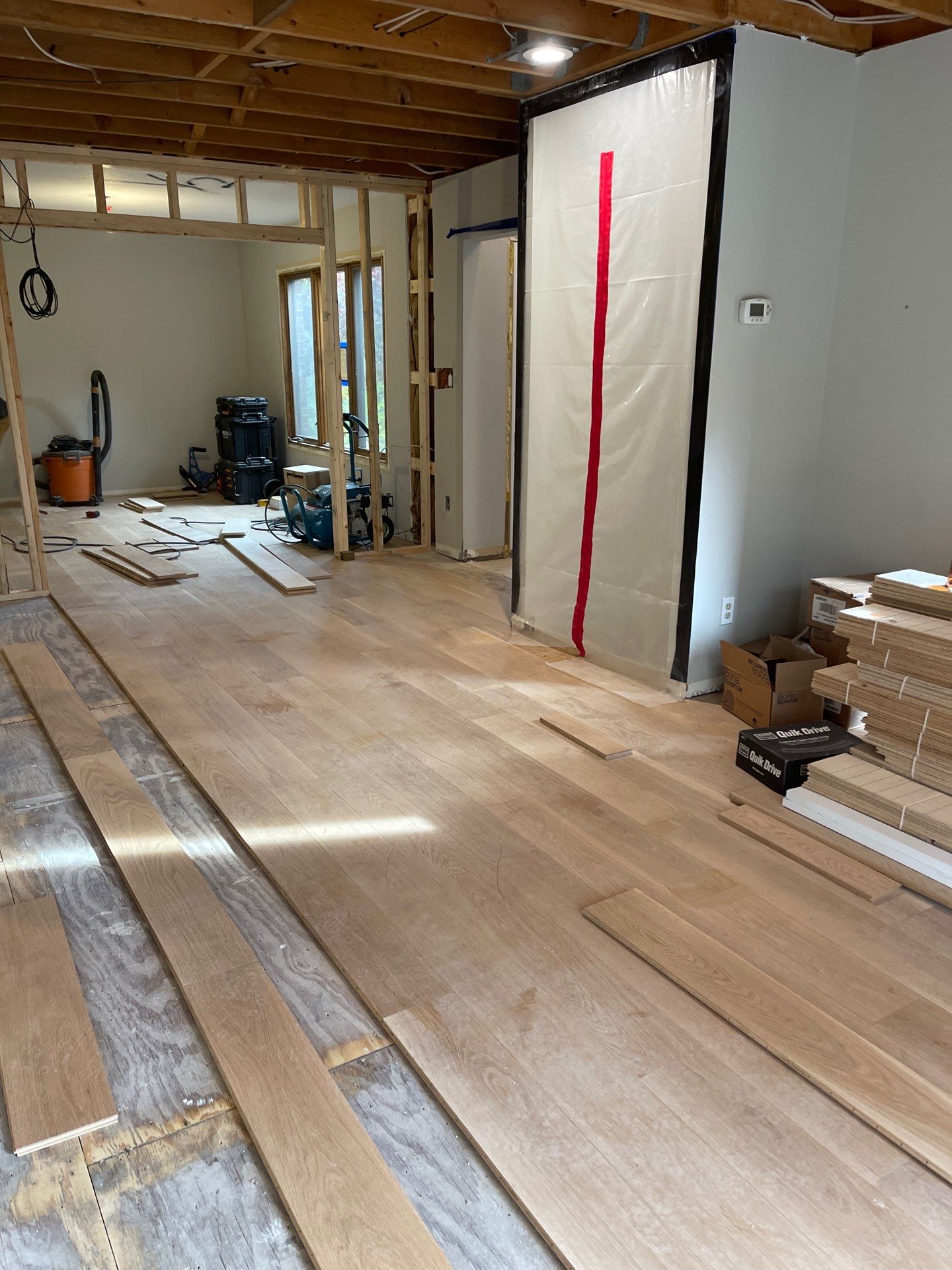 7 inch white Oak invisible finish by Ann Arbor Hardwoods
