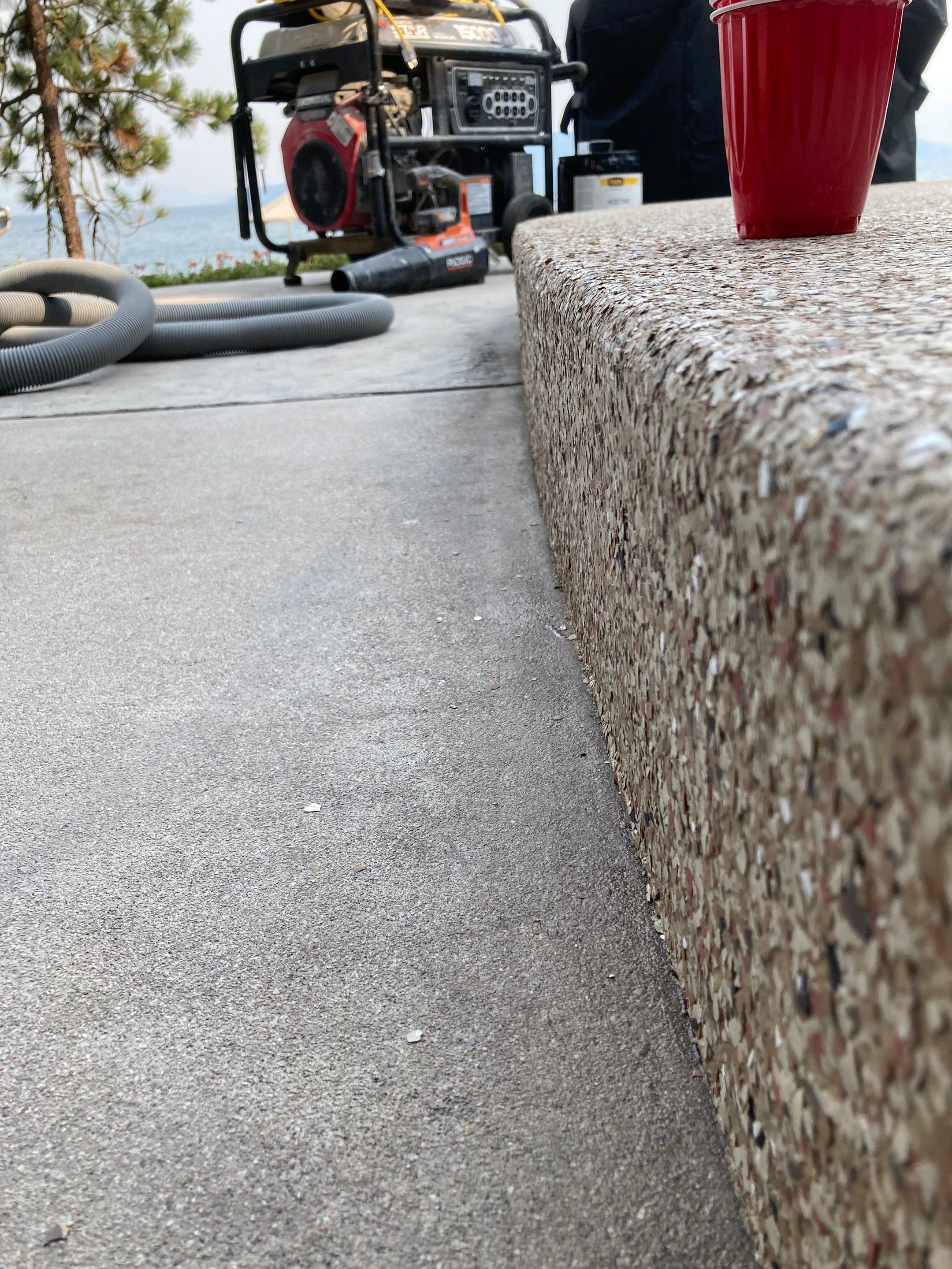 Patio and Walkway using Pecan and the Penntek Evolution Flooring System by Croc Coatings, LLC
