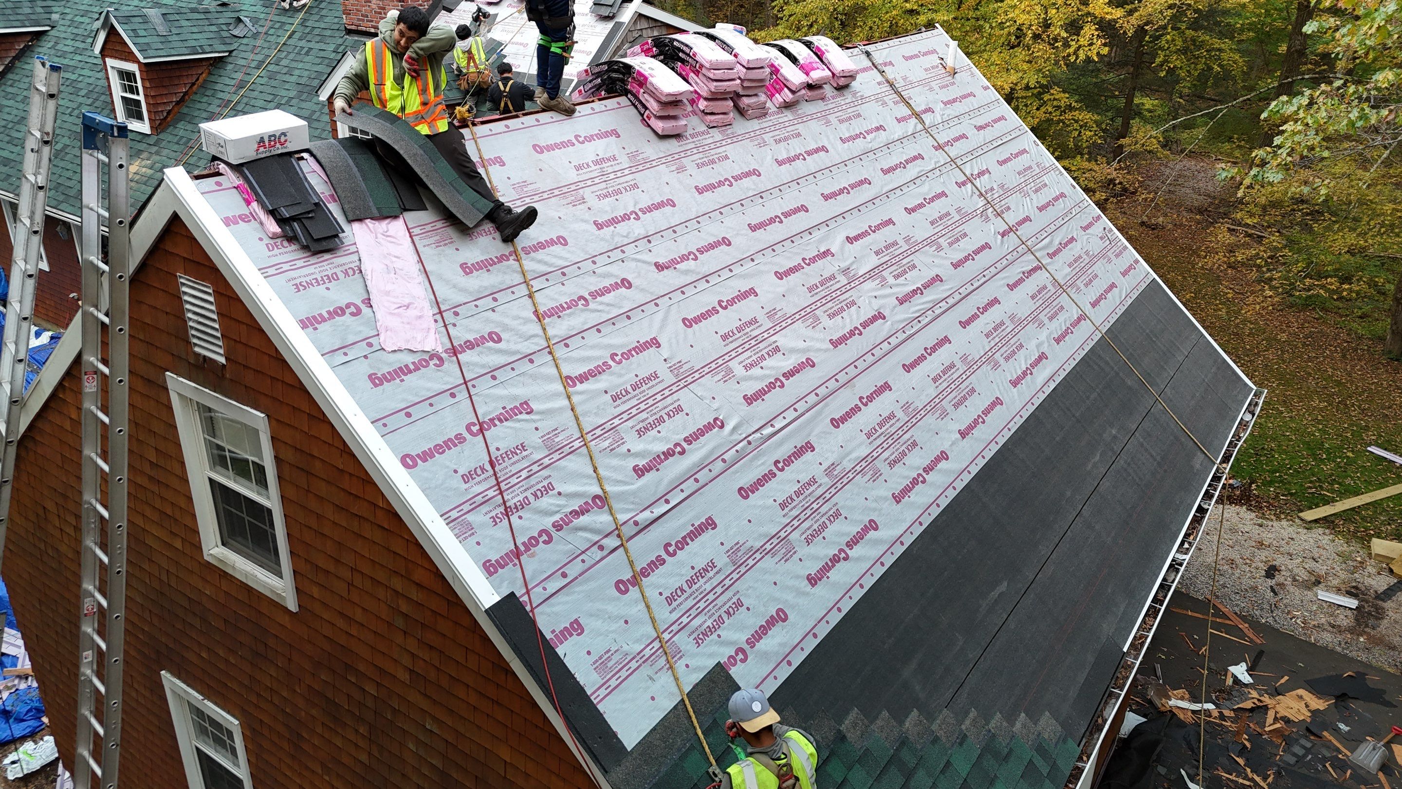 Owens Corning Duration : Chateau Green with Copper Accents in Avon, CT by Golden Shield Roofing