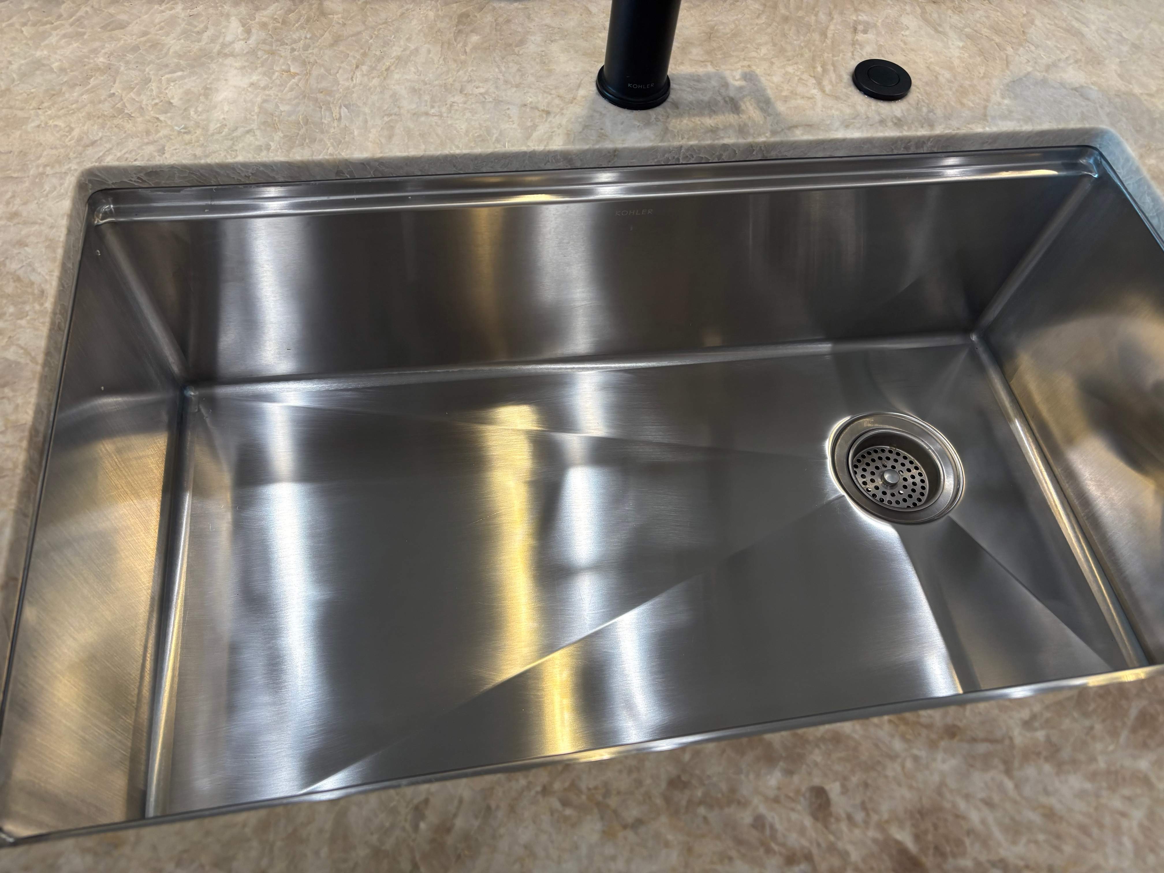 Stainless Steel Sink / Scratches Removal by Surface Experts - Cypress / North Katy