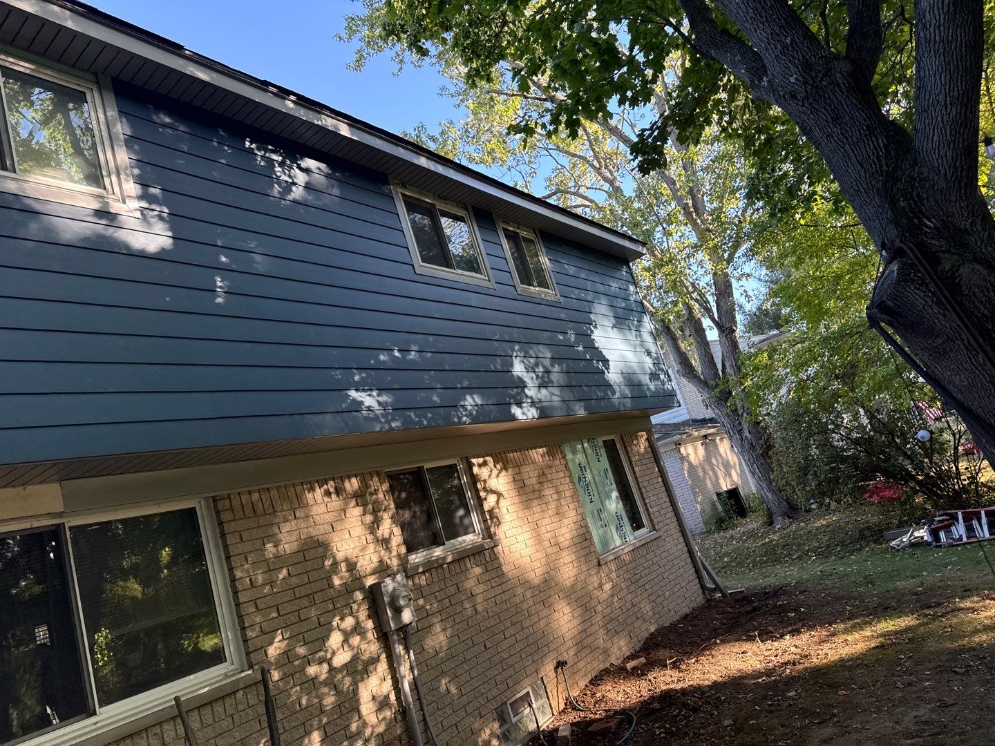 Siding Replacement using Ascend Laguna Blue by 180 Contractors