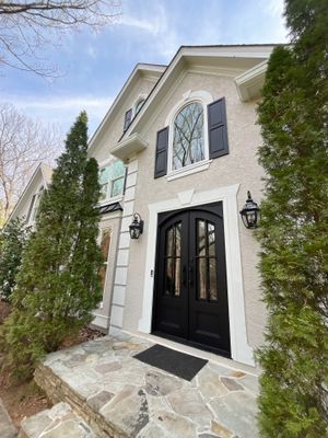 Stucco and Siding Exterior Painting using Sherwin Williams SuperPaint