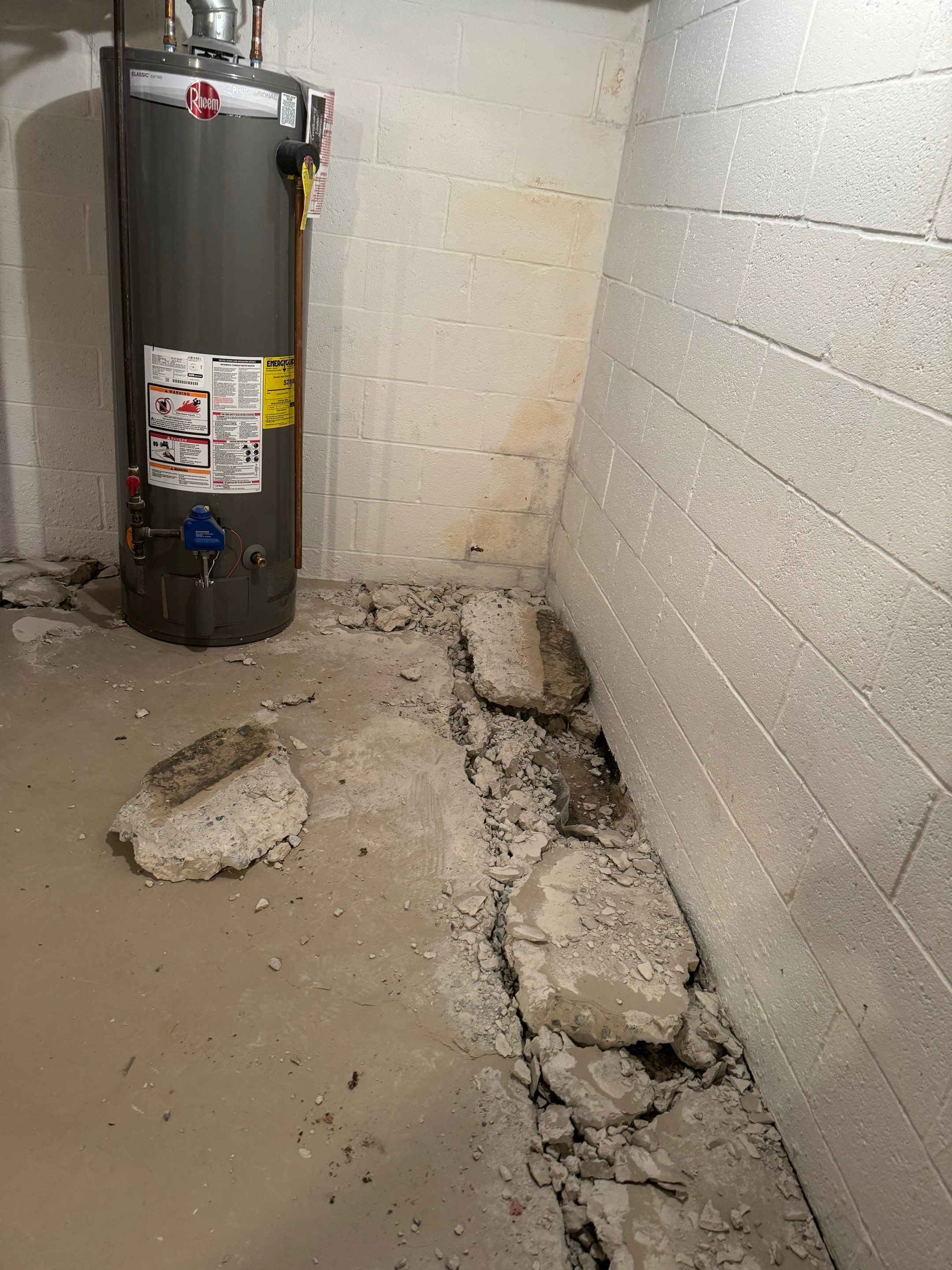 Interior French Drain With Radon Seal & Mold Remediation in Wall Township by Pure Service Pro, LLC 