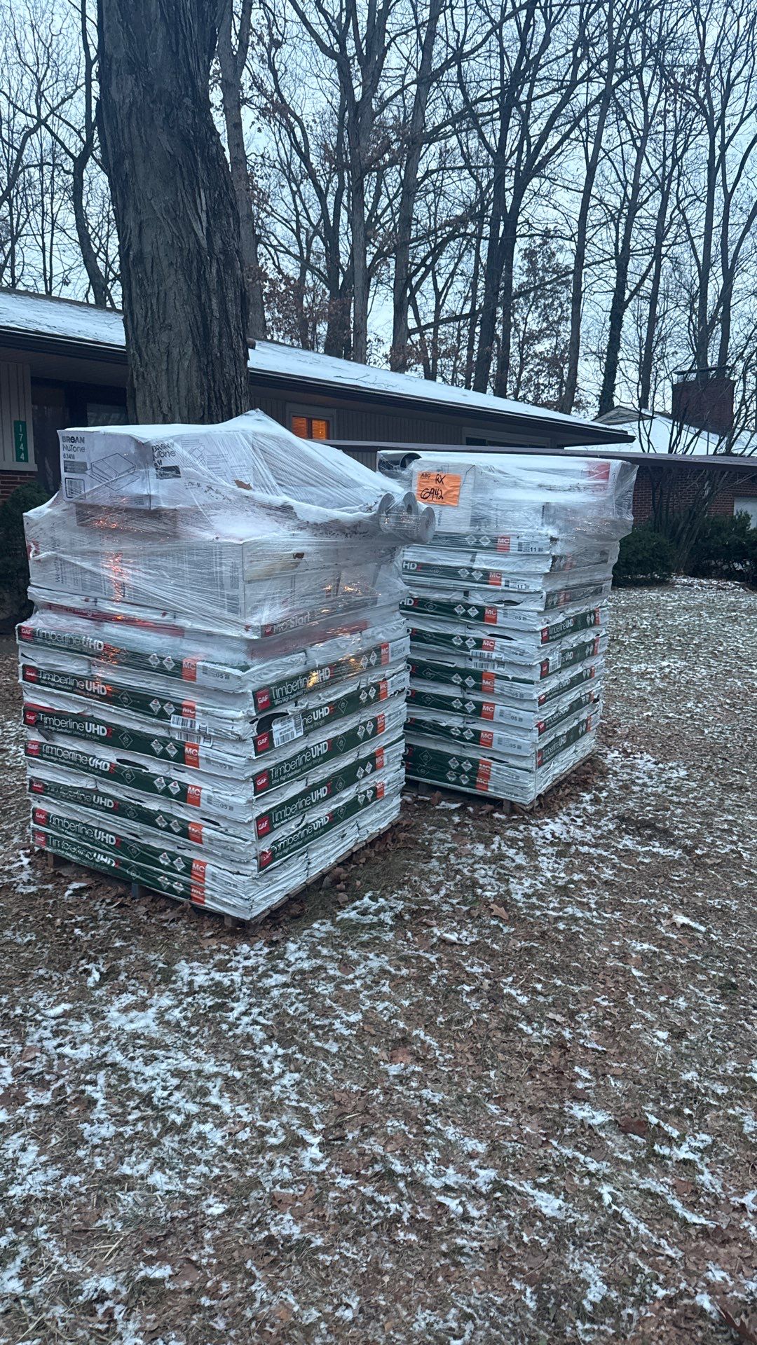 Residential Roofing Installation using Timberline UHDZ Shingles - Barkwood by RoofX 
