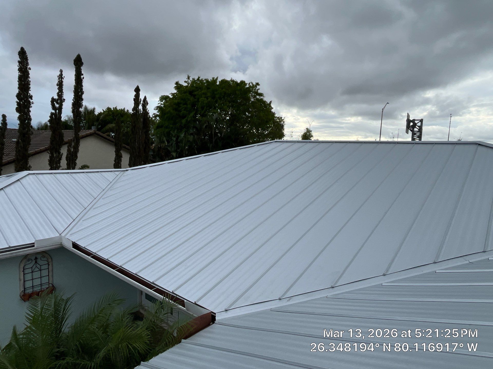 Residential Roofing Installation using 1" Nail strip metal roof by BLUES BROTHERS CONSTRUCTION CORP