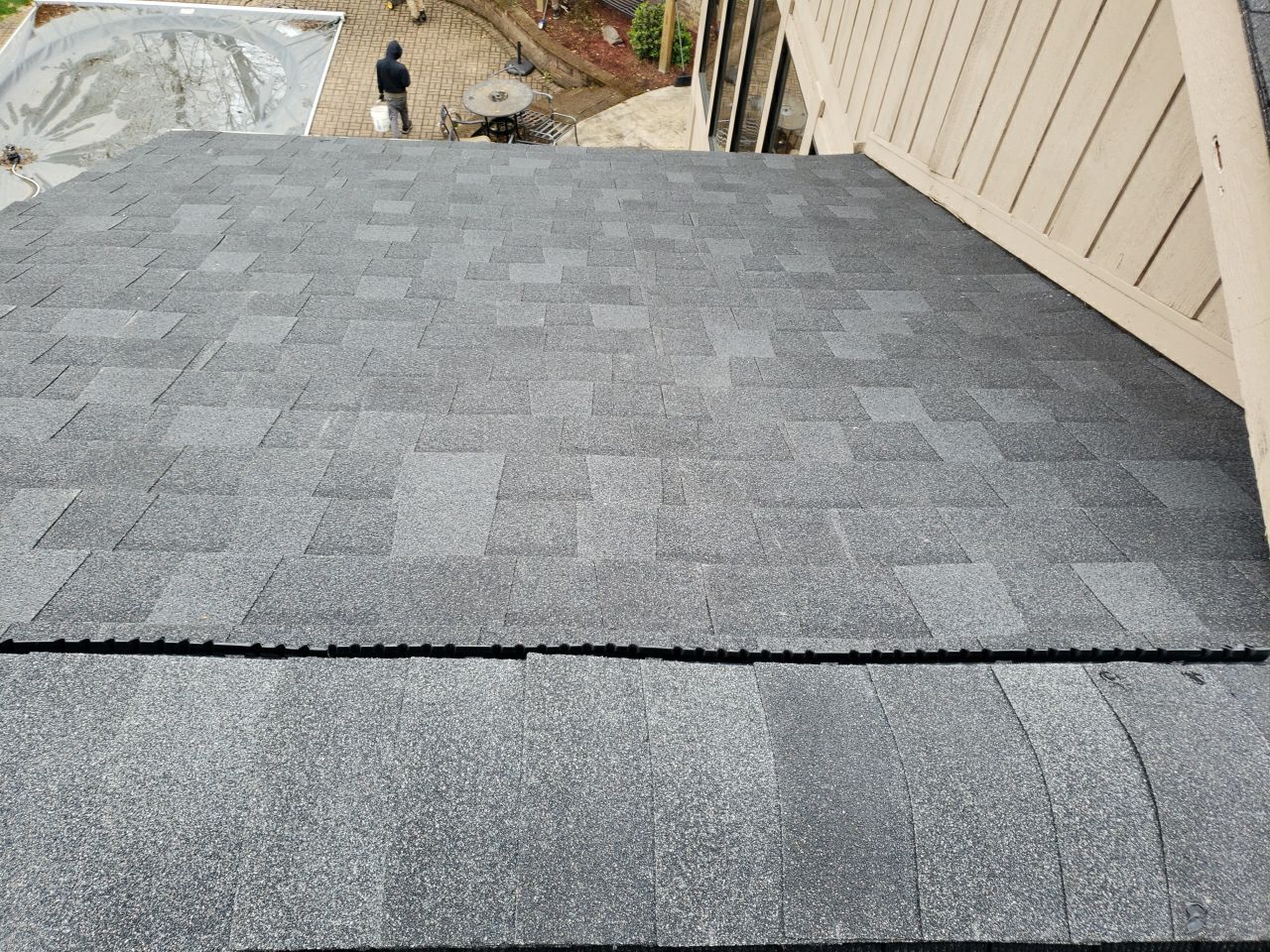 Brand: Atlas Pinnacle Color: Pristine Scotchgard Black Drip: Black by Eagle Eye Roofing