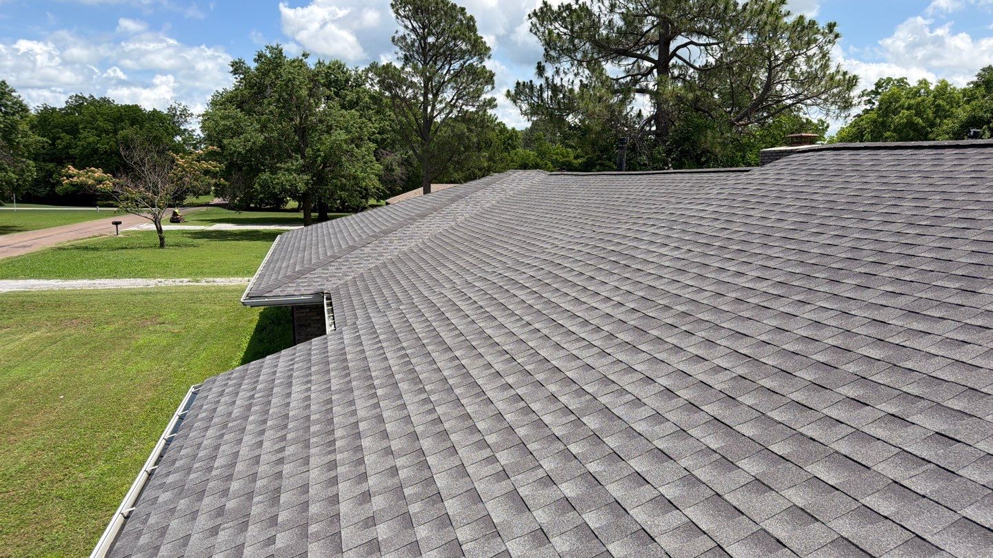 GAF Timberline Architectural Shingle Roof Replacement in Wynnewood by BANA Roofing and Solar Supply