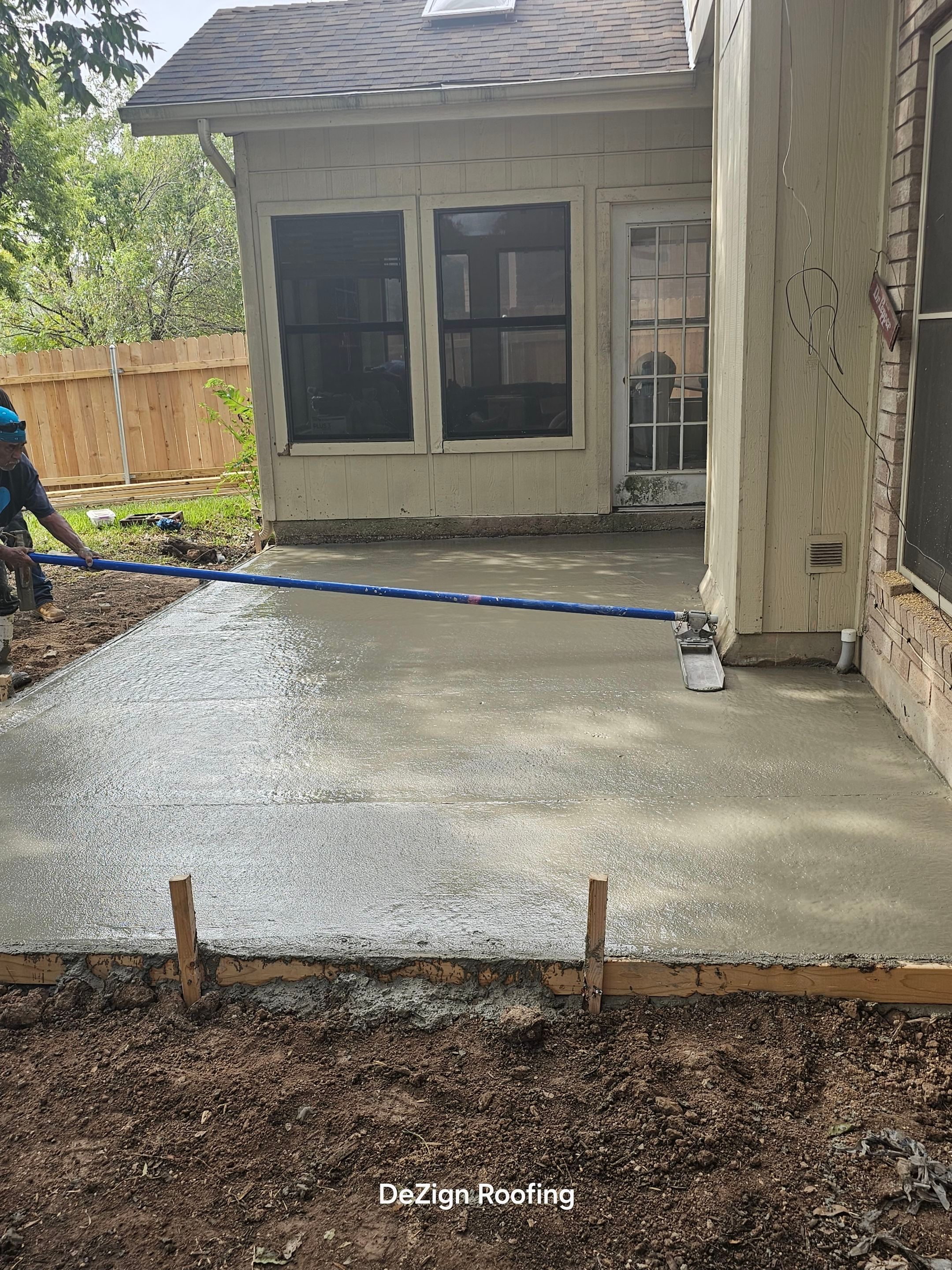 Beautiful New Covered Patio by DeZign Roofing & Exteriors