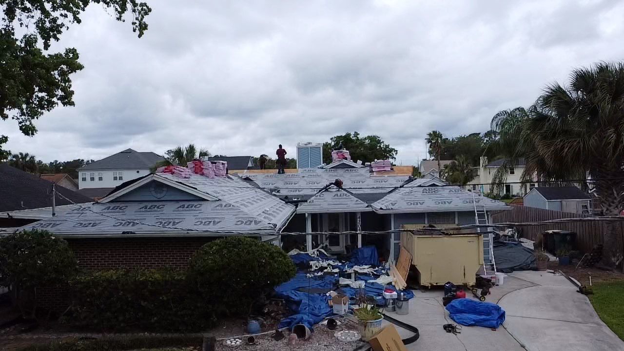 Residential Roofing Installation using Owens Corning TruDefinition Duration Shingles by Galaxy Builders, Inc.