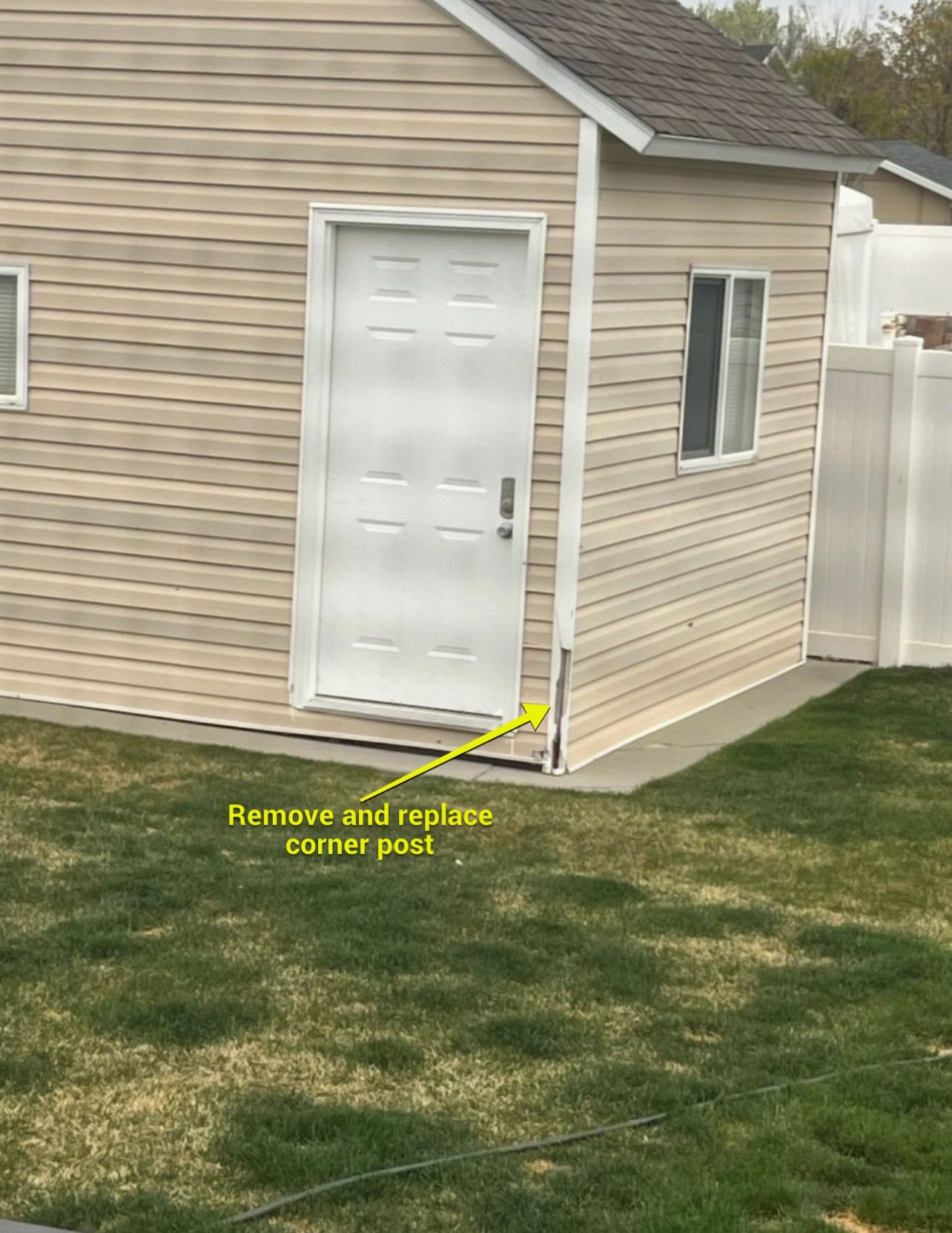 Riverton | Precision Vinyl Corner Repair | Crisp White by Ideal Siding Utah
